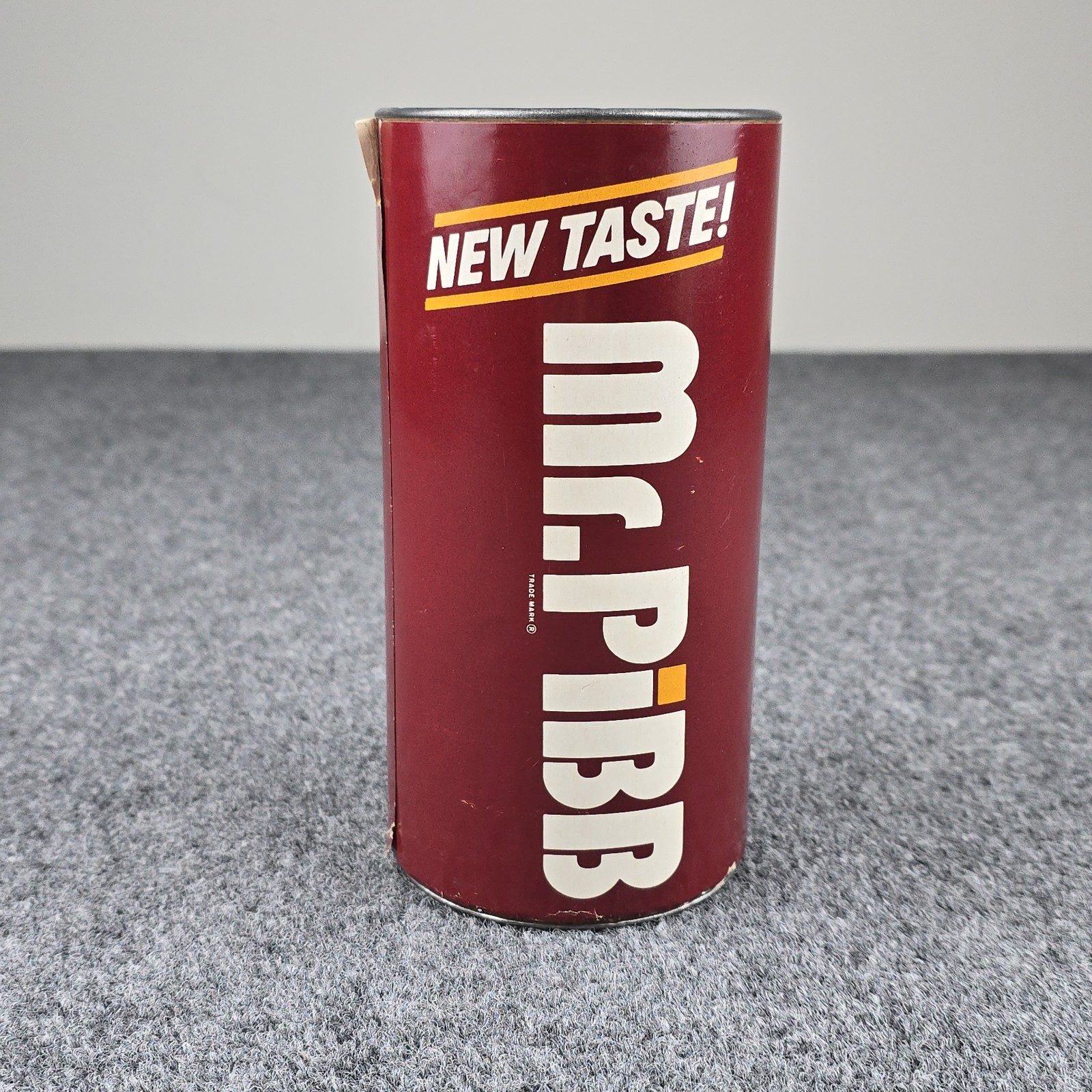 Vintage Mr. Pibb “Put It in Your Head” Rare Puzzle Canister 7.5″ Unopened Promo Vintage Mr. Pibb “Put It in Your Head” Rare Puzzle Canister 7.5″ Unopened Promo