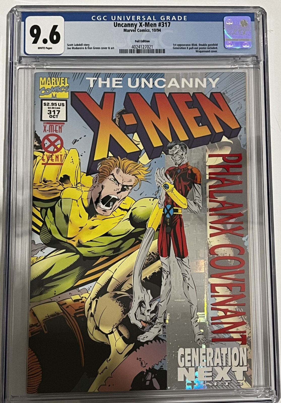 The Uncanny x-men 317 CGC 9.6