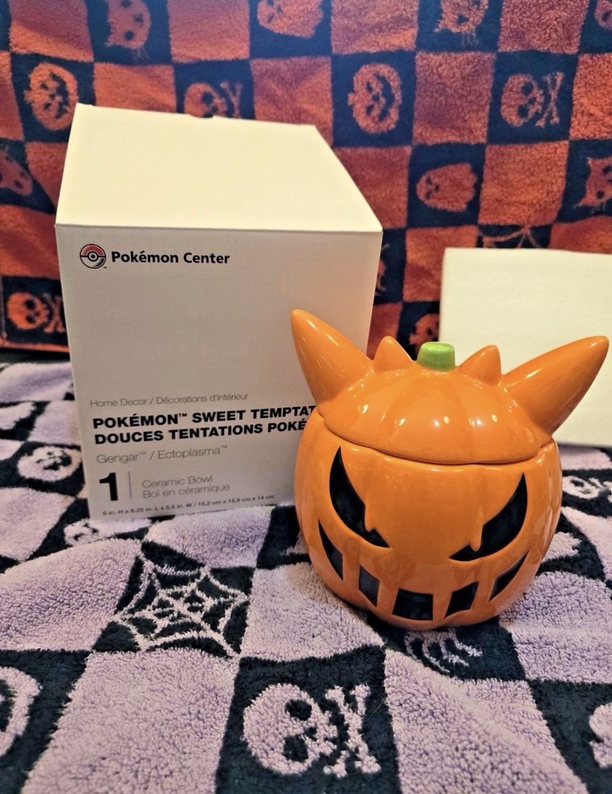 Official Pokémon Center Gengar Sweet Temptations Ceramic Bowl - New In Box Official Pokémon Center Gengar Sweet Temptations Ceramic Bowl - New In Box