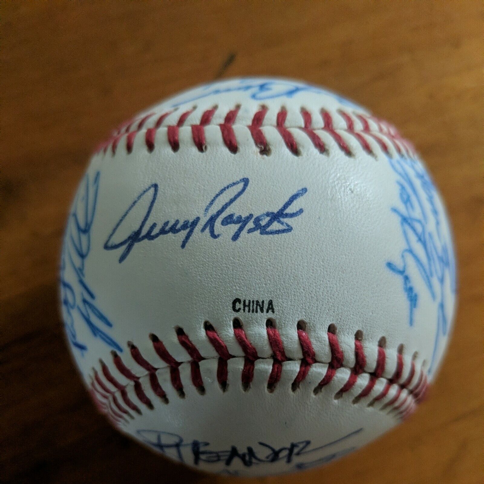JERRY ROYSTER DODGERS BRAVES YANKEES SIGNED AUTO SL BASEBALL  AA MEMPHIS CHICKS 