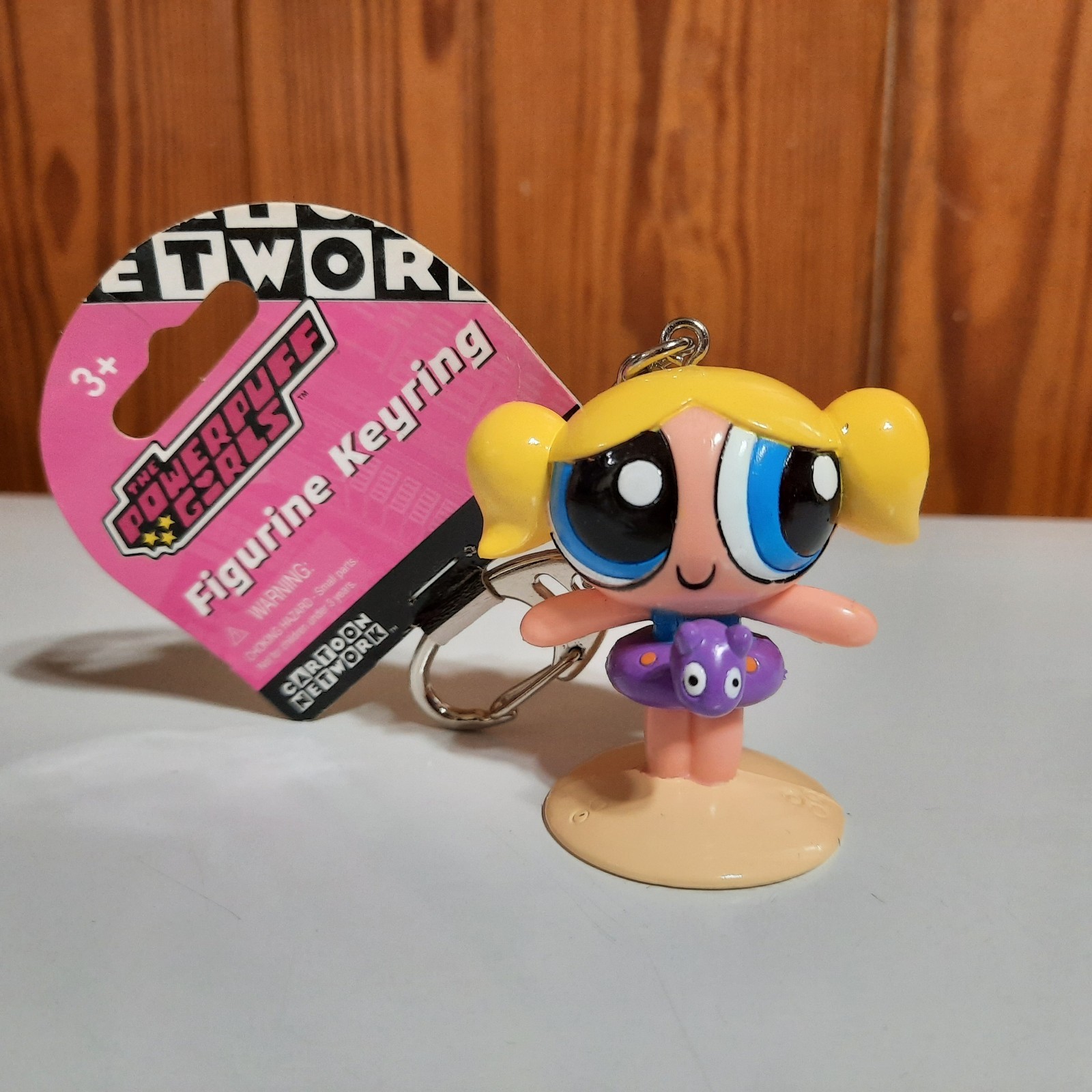 Vintage NOS Cartoon Network Powerpuff Girls Bubbles Keychain RARE HTF Vintage NOS Cartoon Network Powerpuff Girls Bubbles Keychain RARE HTF