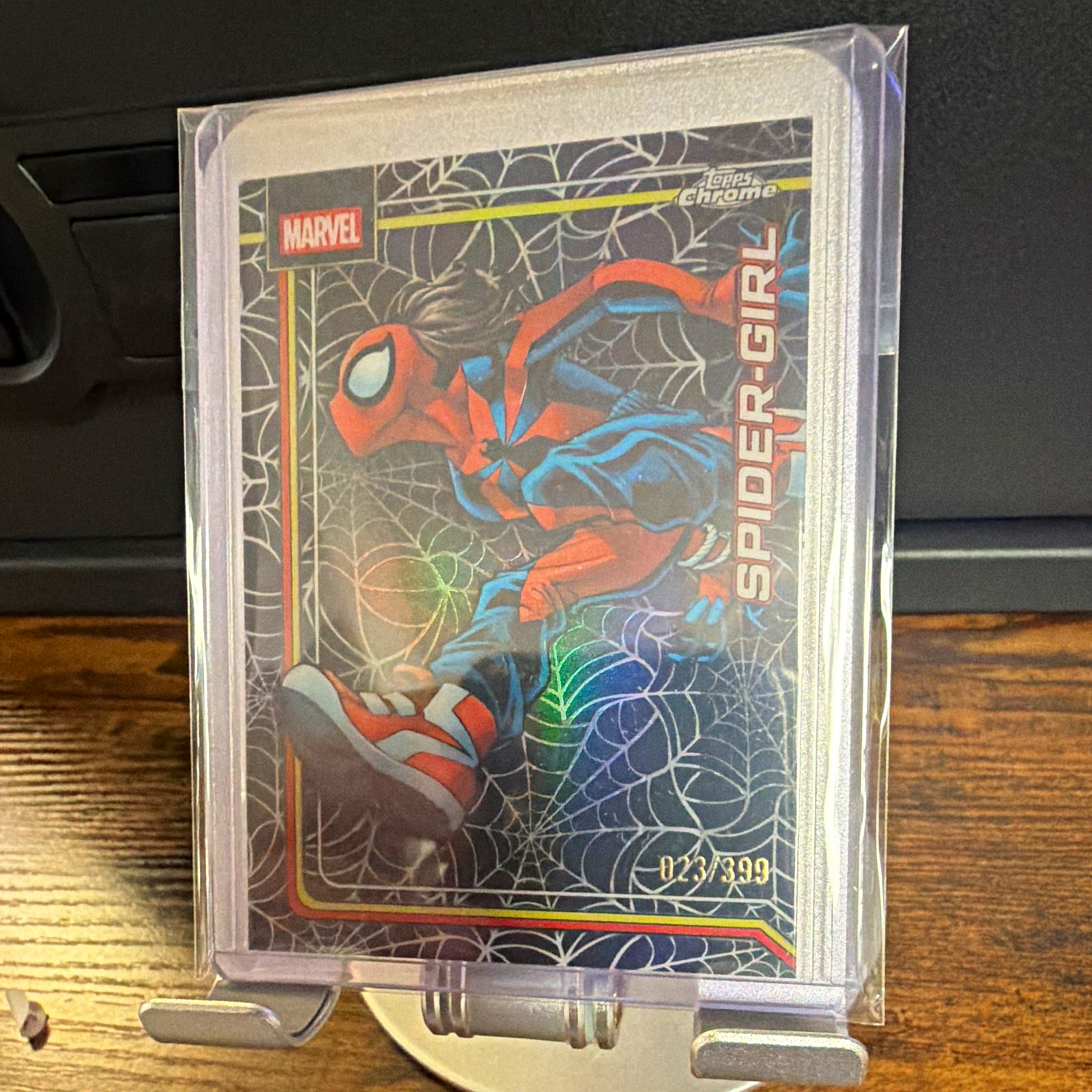 2022 Topps Chrome Marvel Spider-Girl Serial Numbered #161 /399 2022 Topps Chrome Marvel Spider-Girl Serial Numbered #161 /399