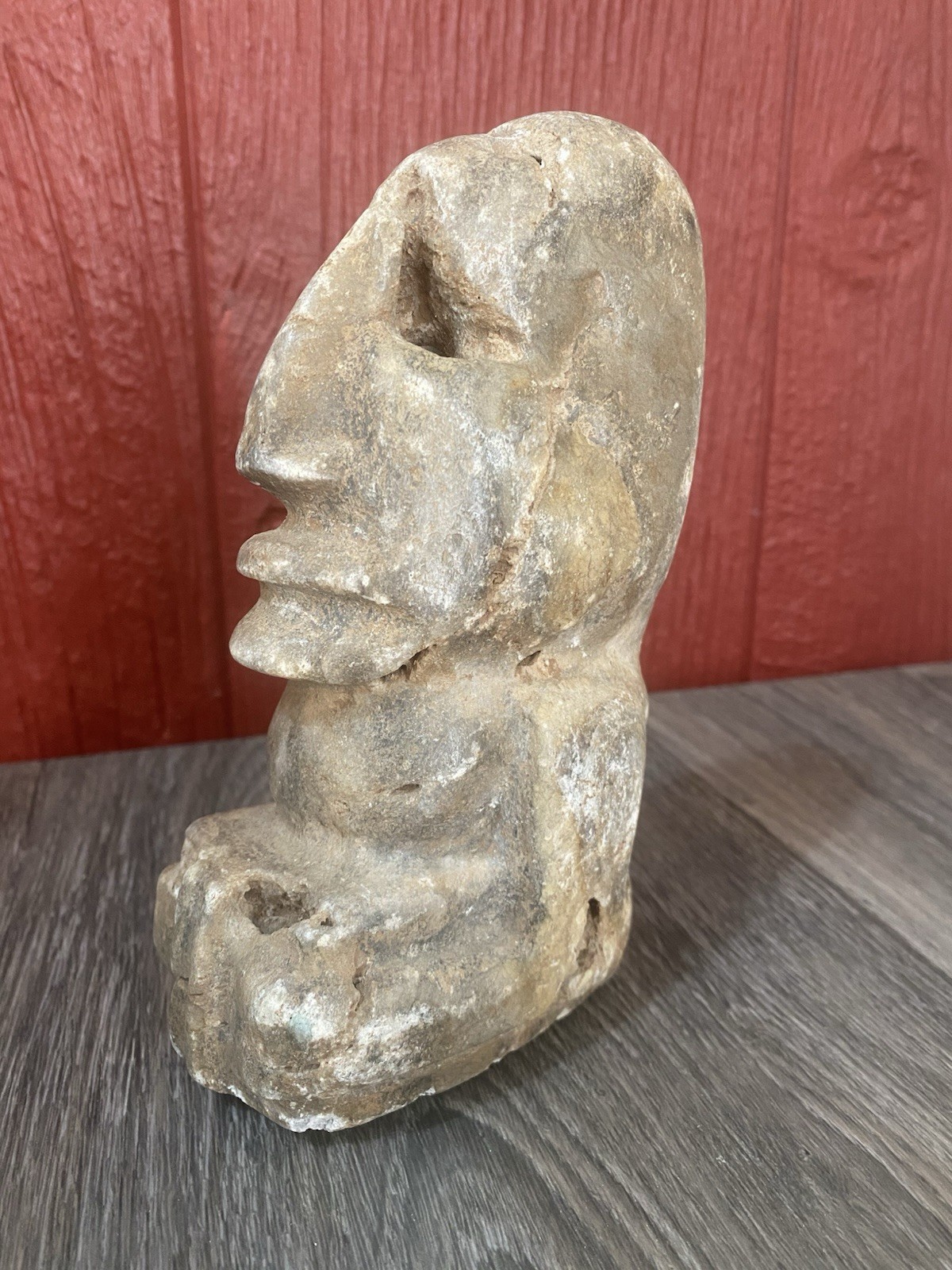 Vintage Mayan Style Rock Stone Honduras Folk Art Hand Carved Pre-Columbian Vintage Mayan Style Rock Stone Honduras Folk Art Hand Carved Pre-Columbian