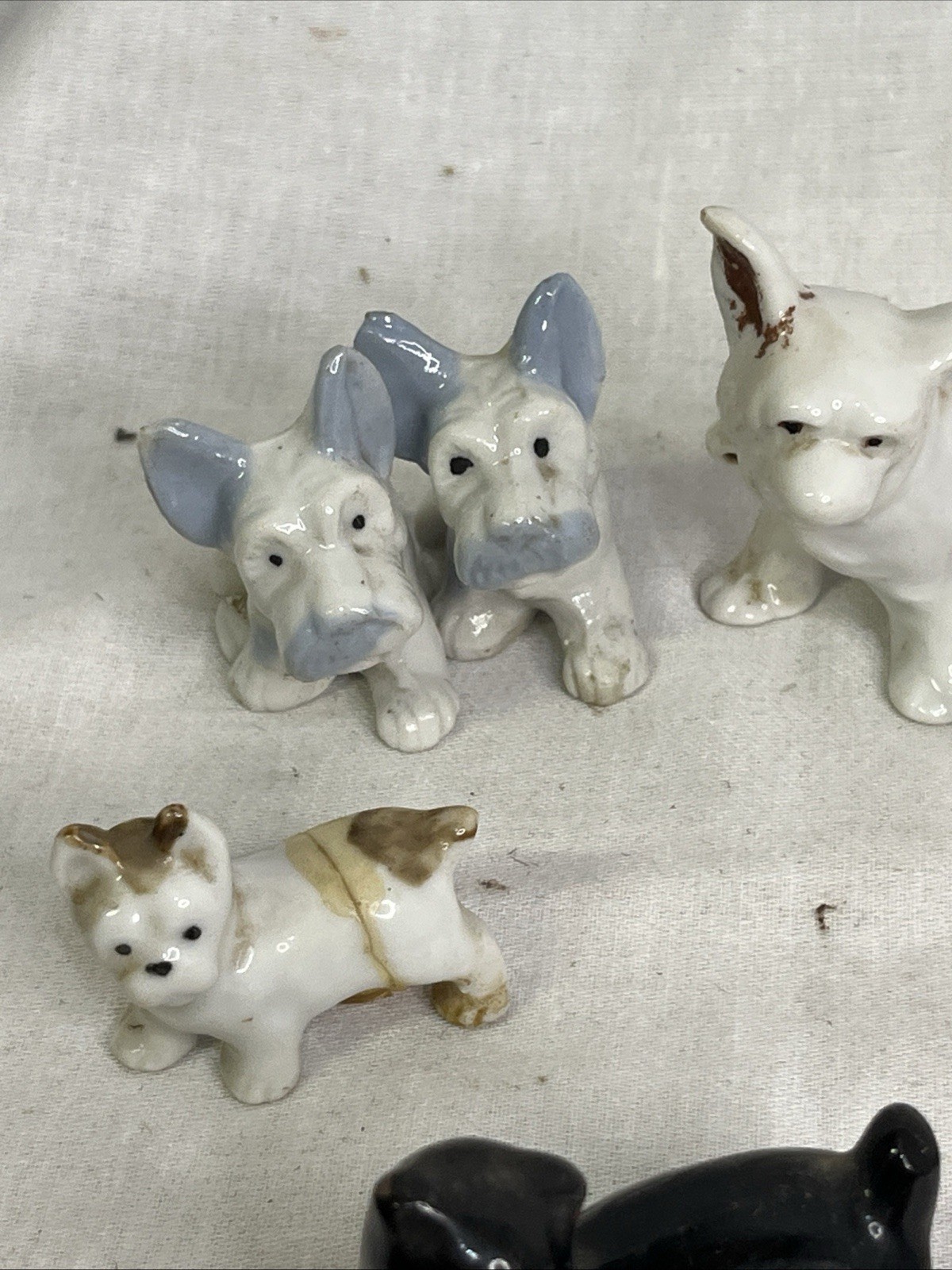 Vintage Ceramic Miniature Animal Lot Japan Bone China Micro Dogs Cats Mice Figur Vintage Ceramic Miniature Animal Lot Japan Bone China Micro Dogs Cats Mice Figur