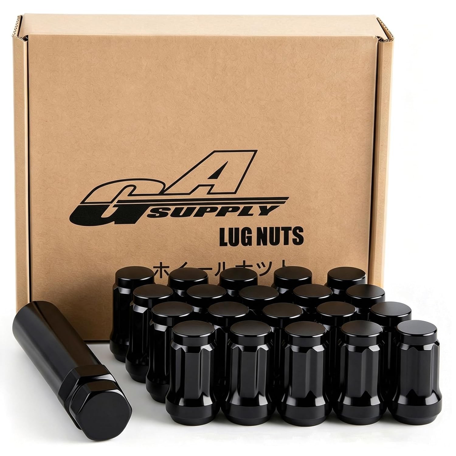 GAsupply 12x1.5 Black Lug Nuts, 1.38\ GAsupply 12x1.5 Black Lug Nuts, 1.38\