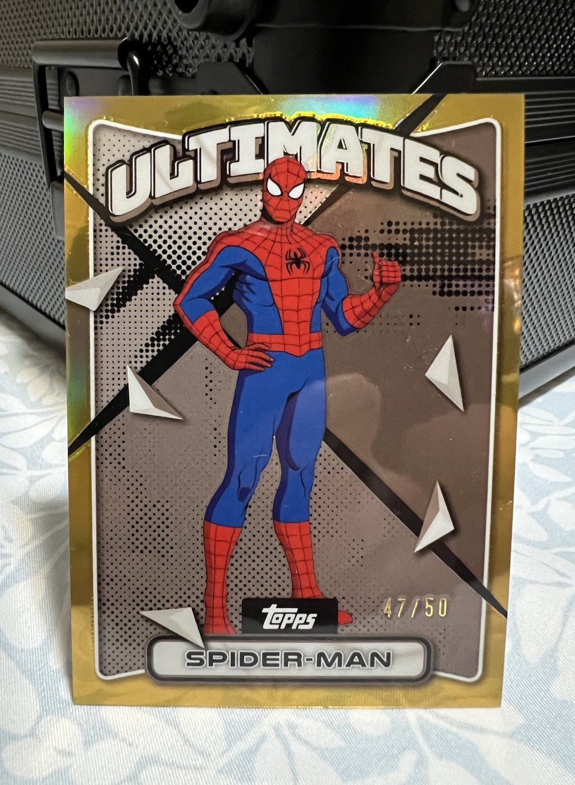 2025 Topps Chrome Finest X-Men 97 Spider-Man GOLD Refractor /50 2025 Topps Chrome Finest X-Men 97 Spider-Man GOLD Refractor /50