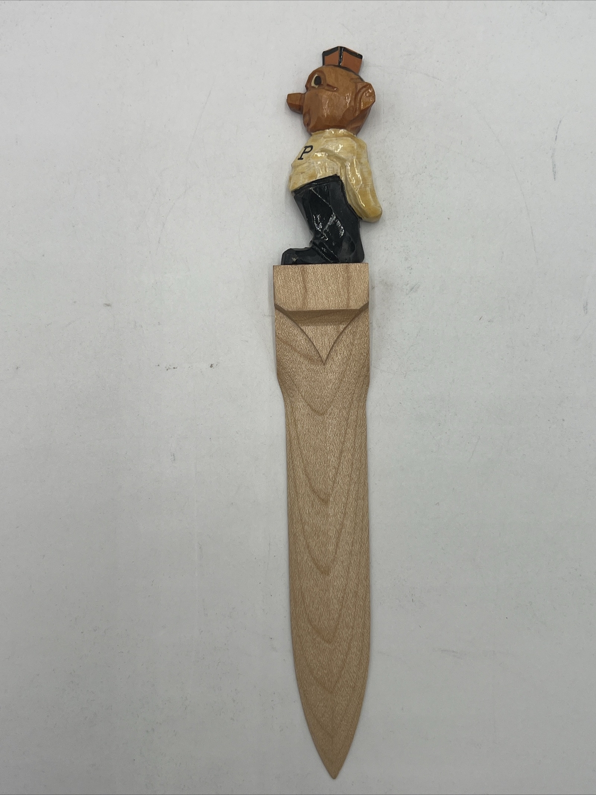 Vintage, Anri 1950\'s Wooden Purdue University Boilermakers Letter Opener Rare Vintage, Anri 1950\'s Wooden Purdue University Boilermakers Letter Opener Rare
