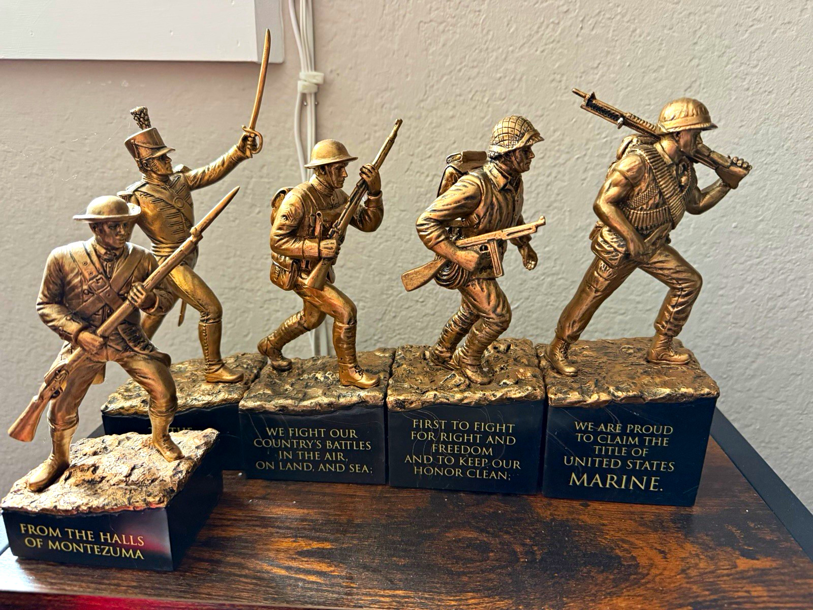 Bradford Exchange USMC Marine Corps Resin Set of 13 10in Figurines Bradford Exchange USMC Marine Corps Resin Set of 13 10in Figurines