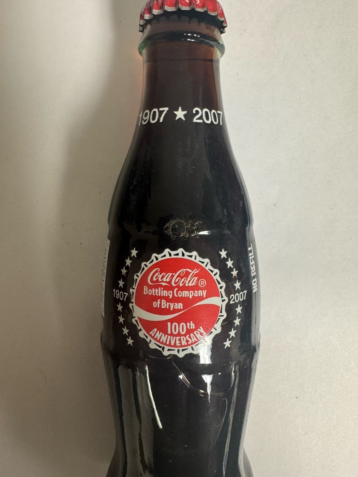 Coca Cola Bottle Bryan Texas 100th ANNIVERSARY Very RARE Low Combine Ship Coca Cola Bottle Bryan Texas 100th ANNIVERSARY Very RARE Low Combine Ship