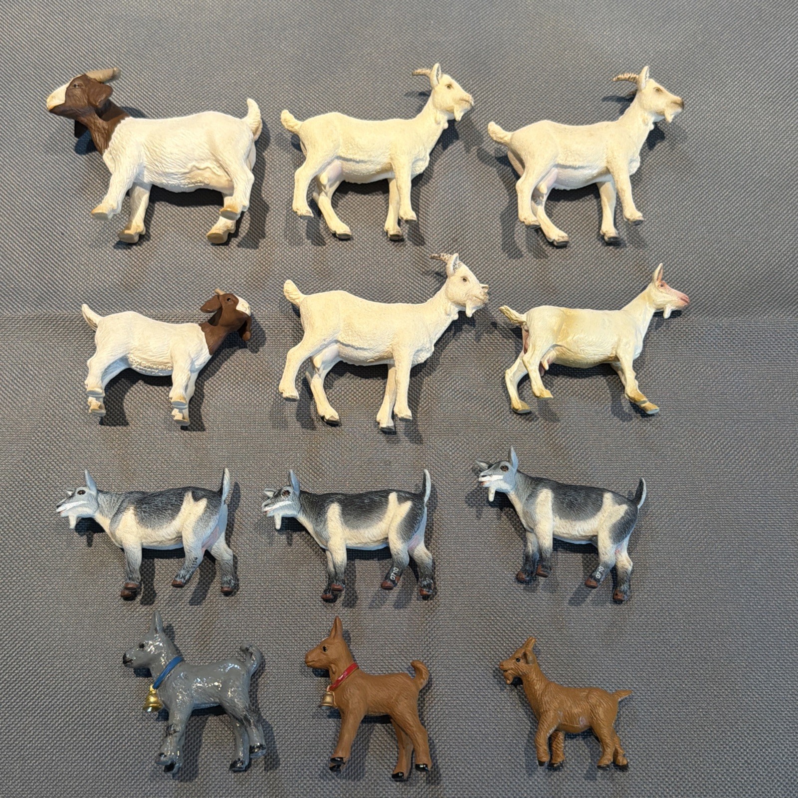 Vintage Retired Schleich Large Lot Of 12 Goat Plastic Farm Animal Figures Vintage Retired Schleich Large Lot Of 12 Goat Plastic Farm Animal Figures