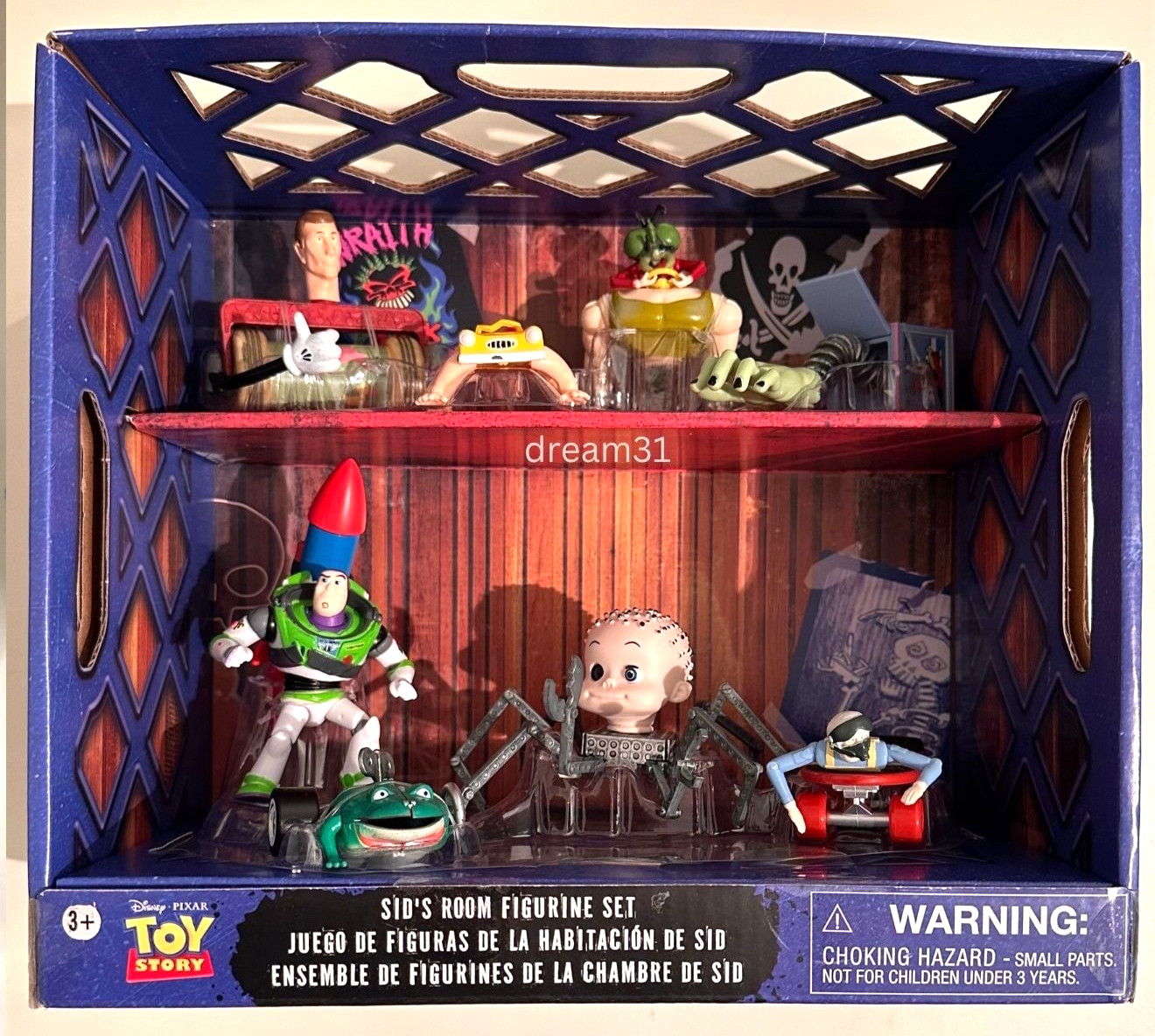 NIB Disney Toy Story Sid's Room Figure Set Figurine 8 pieces Play Toy Set NIB Disney Toy Story Sid's Room Figure Set Figurine 8 pieces Play Toy Set