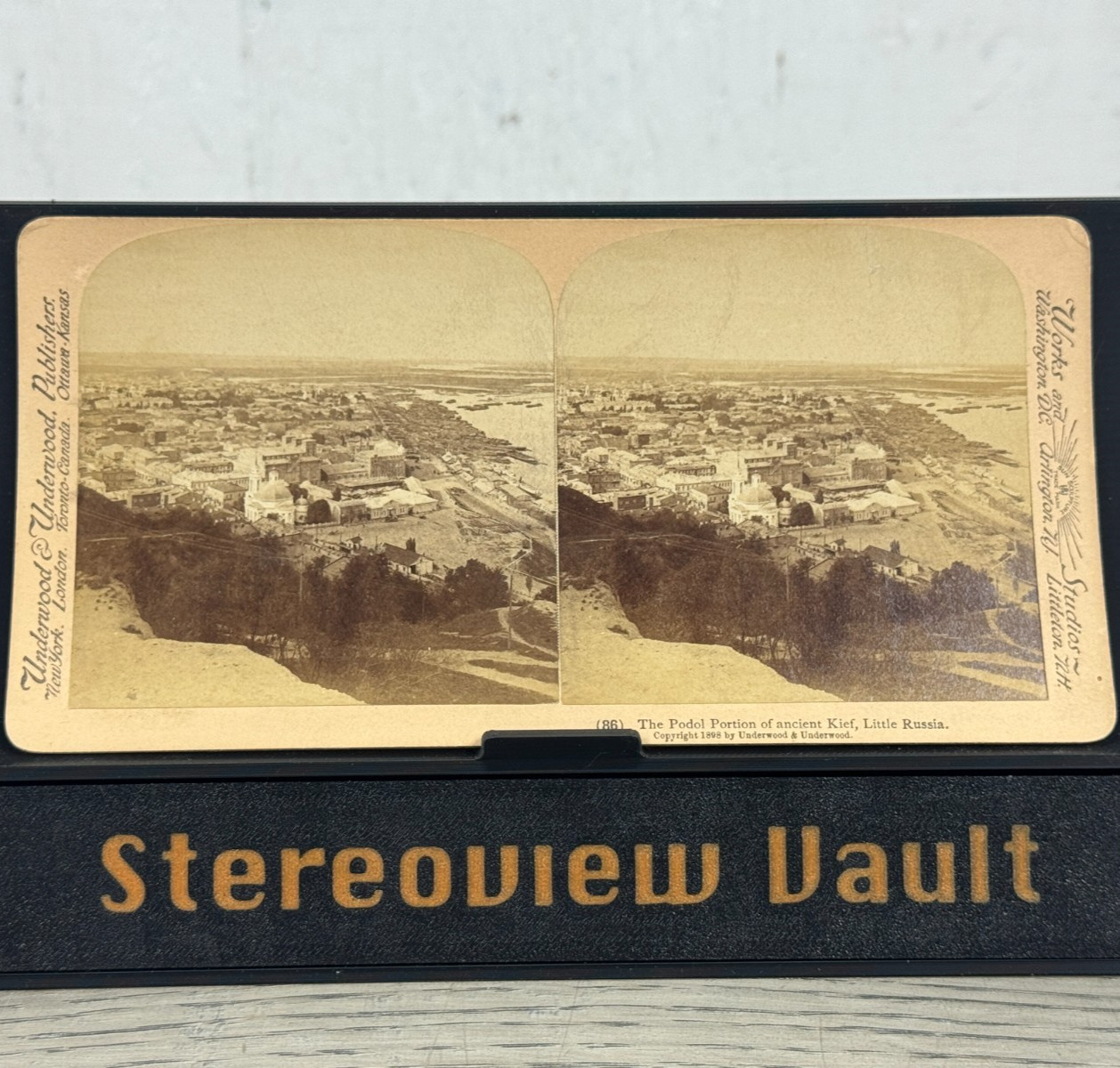 Stereoview Underwood 86 Podol Kiev Ukraine City View Little Russia c.1902 Stereoview Underwood 86 Podol Kiev Ukraine City View Little Russia c.1902