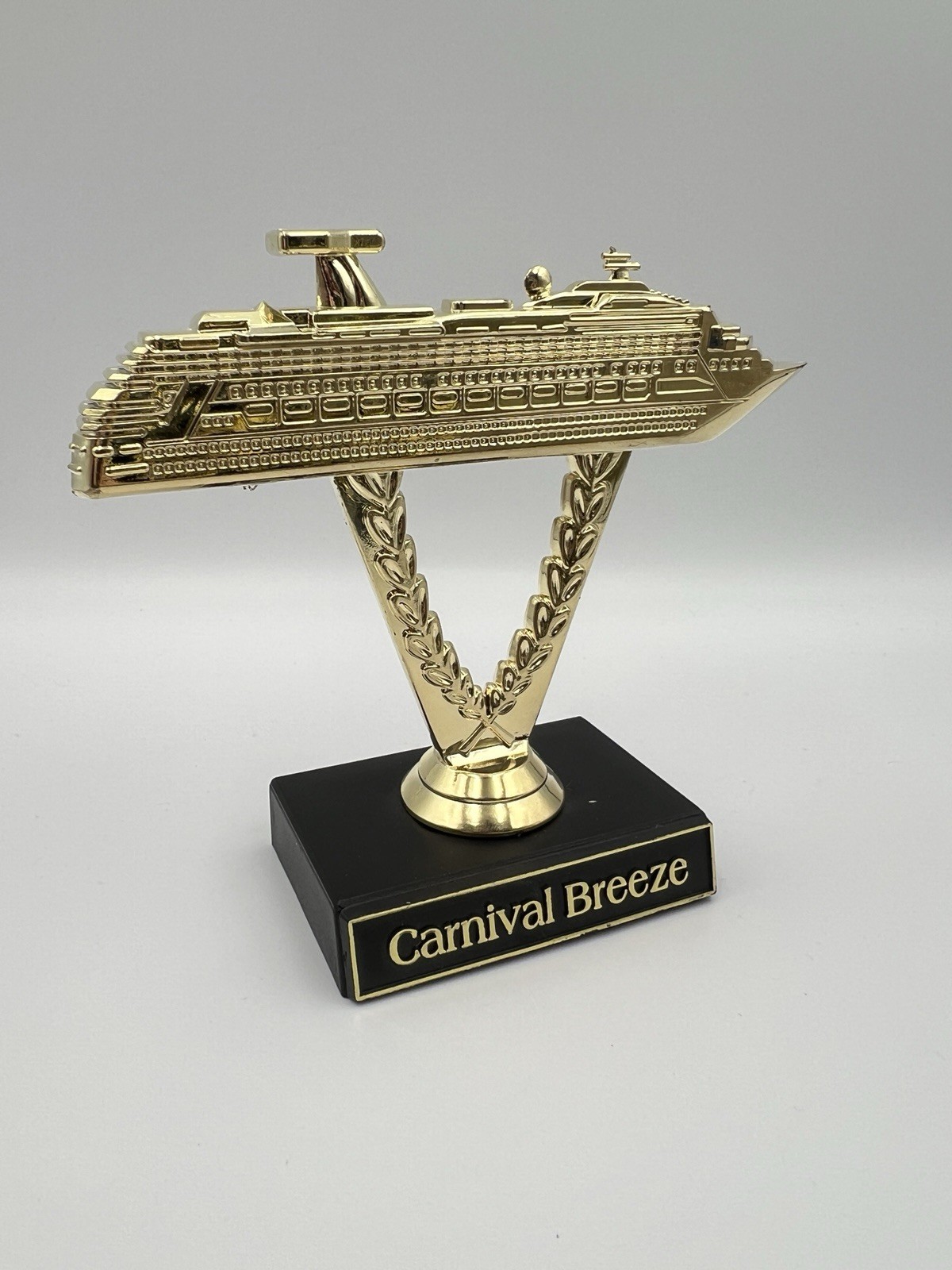 Carnival Cruise Line Breeze Ship On A Stick Trophy Reward Plastic Ship Souvenir Carnival Cruise Line Breeze Ship On A Stick Trophy Reward Plastic Ship Souvenir