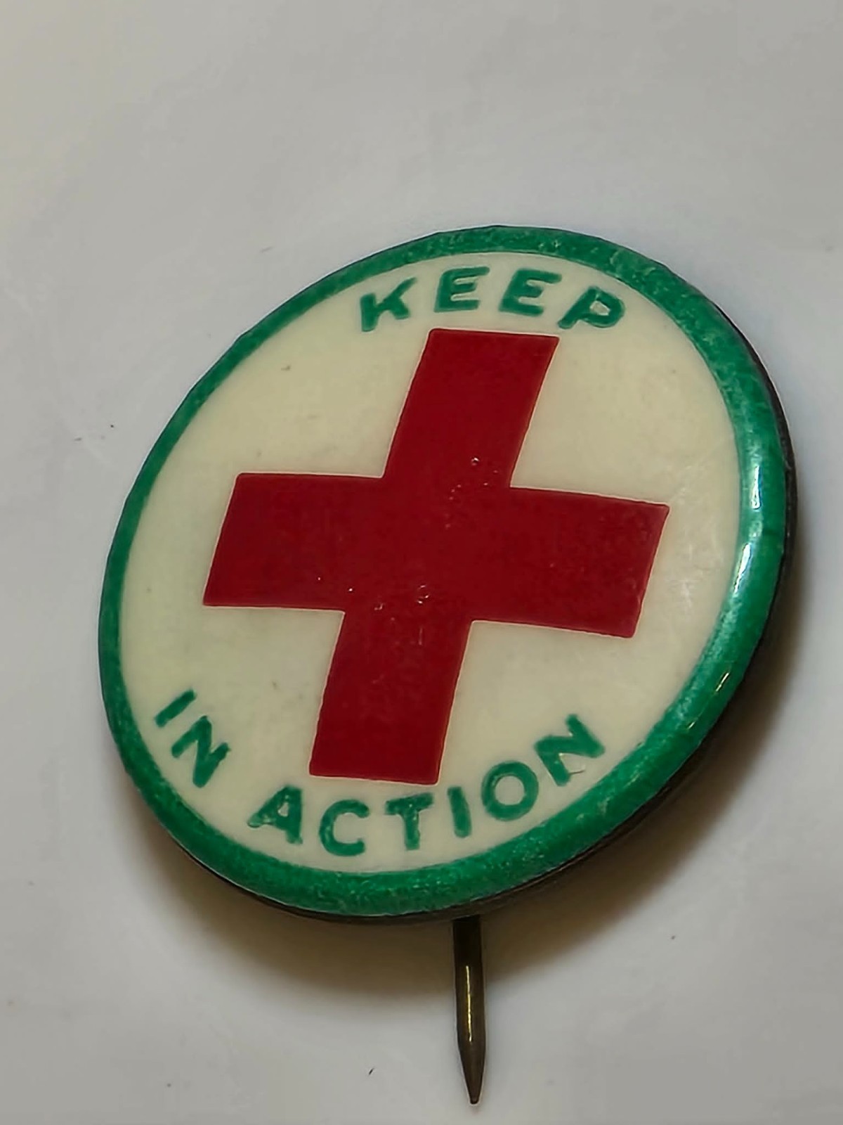 Original WW1 American Junior Red Cross Pinback Button Original WW1 American Junior Red Cross Pinback Button