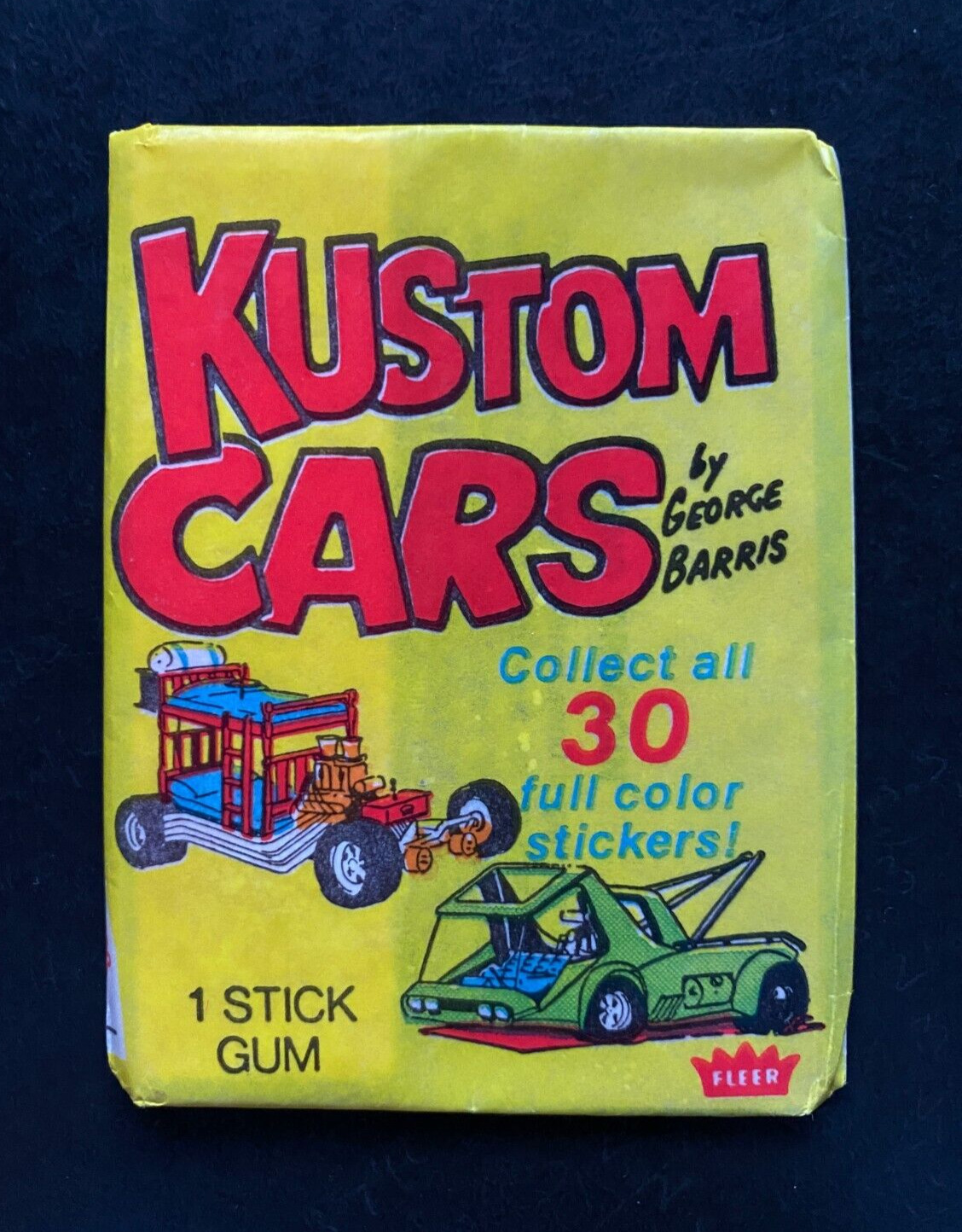 1974 Fleer Kustom Cars George Barris Sealed Wax Pack - 1st Series - Box Fresh