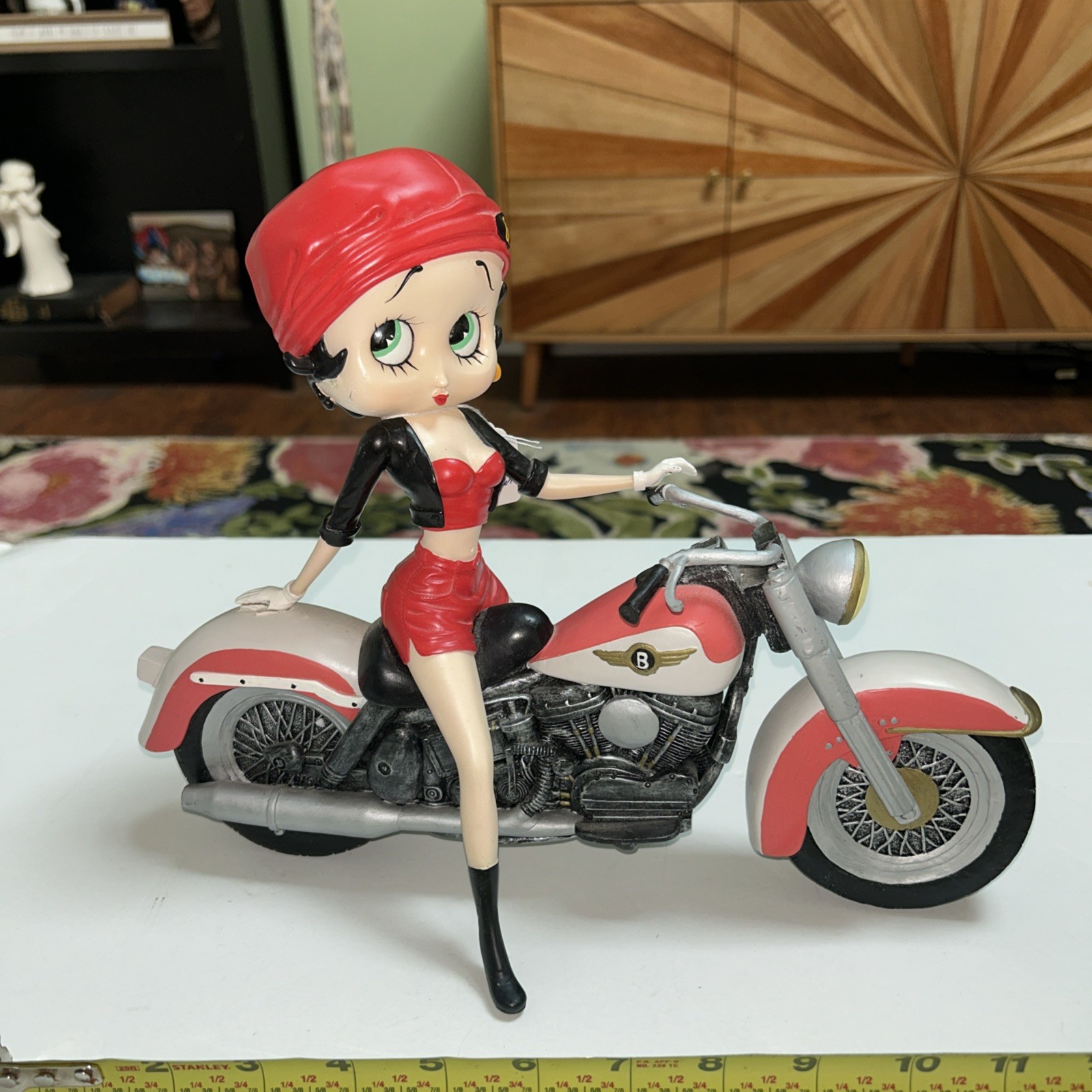 VTG Rare Vintage Betty Boop Biker On Motorcycle Collectible Figurine Statue USED VTG Rare Vintage Betty Boop Biker On Motorcycle Collectible Figurine Statue USED