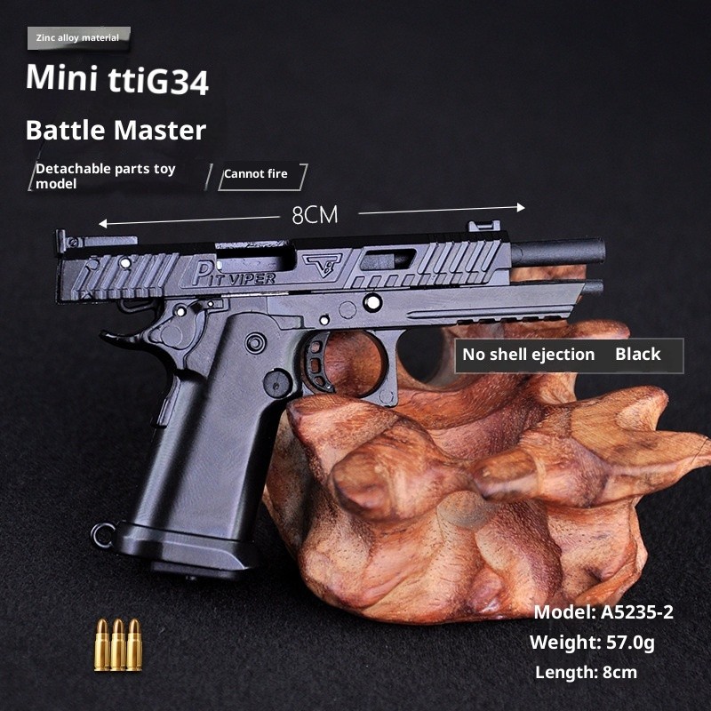 1:3 Mini Alloy G34 Pit Viper Model Gun Keychain with Detacheable Magazine Pistol 1:3 Mini Alloy G34 Pit Viper Model Gun Keychain with Detacheable Magazine Pistol