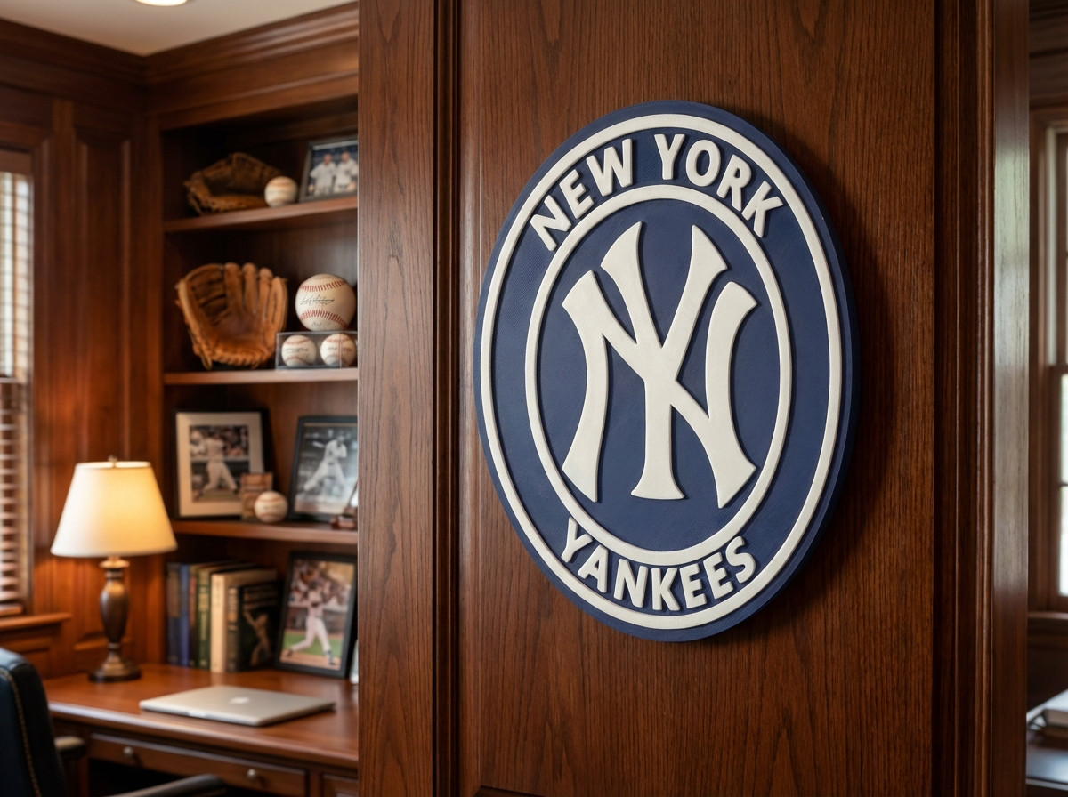 New York Yankees 3D Wall Sign MLB Baseball Decor Yankees Fan Gift Man Cave New York Yankees 3D Wall Sign MLB Baseball Decor Yankees Fan Gift Man Cave