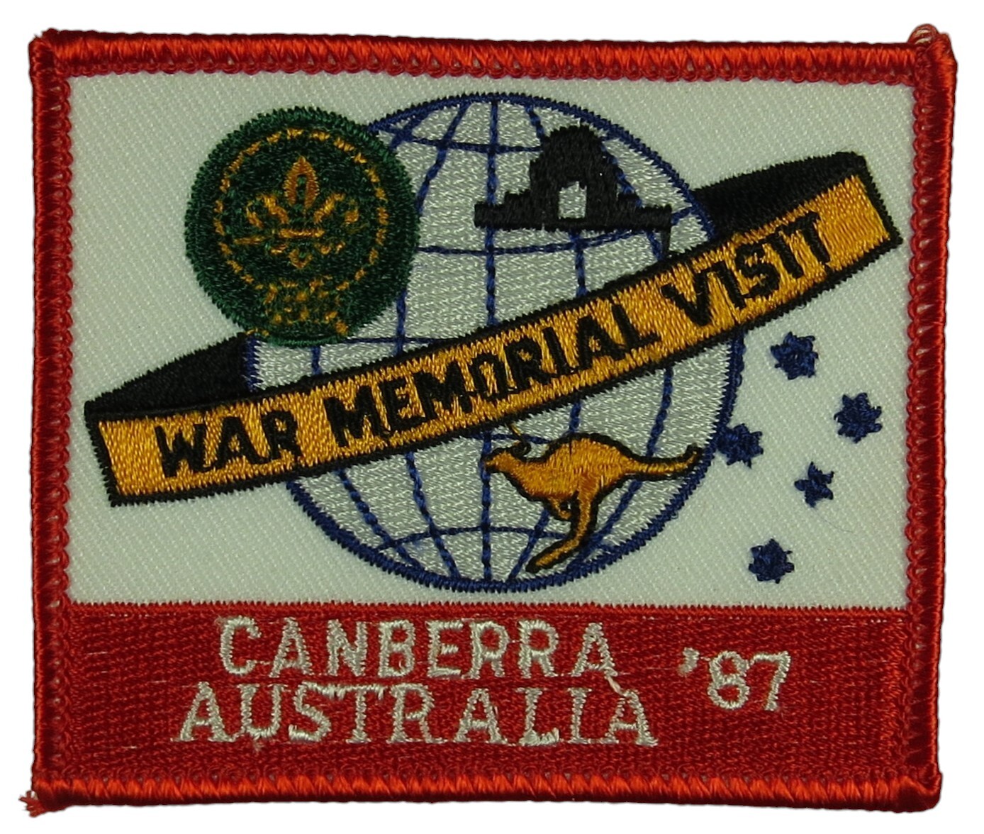 1987-1988 16th World Scout Jamboree Australia War Memorial Visit RED (WSJ620)