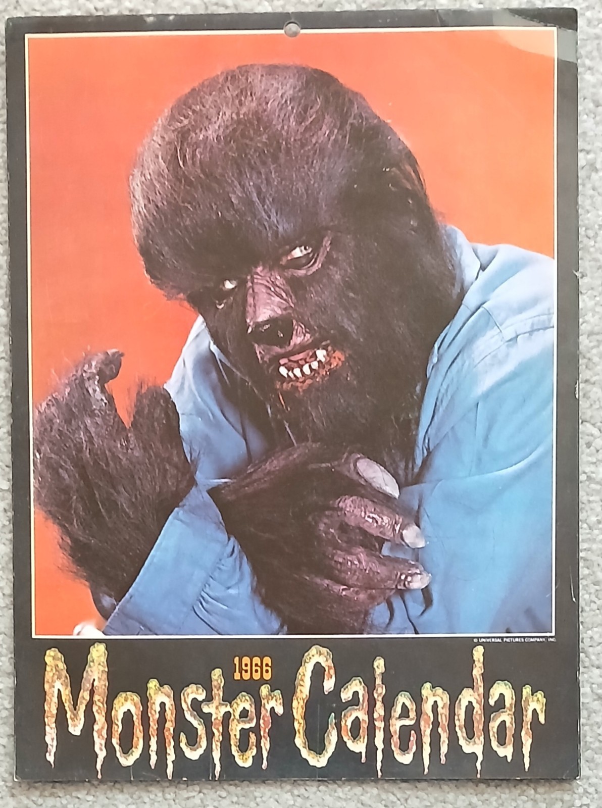1966 Don Post MONSTER CALENDAR - Think Famous Monsters Magazine