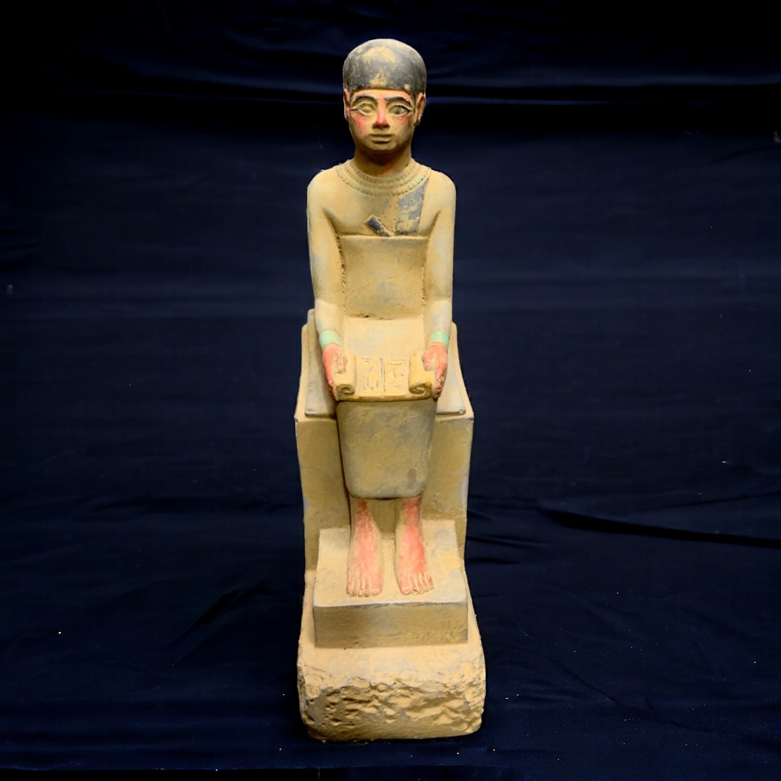 Unique Ancient Egyptian Antique Rare Statue King Imhotep Pharaonic Egyptian BC Unique Ancient Egyptian Antique Rare Statue King Imhotep Pharaonic Egyptian BC