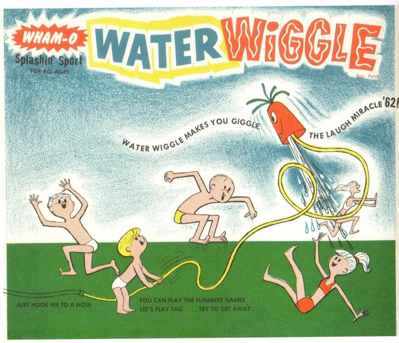 Vintage Wham-o Toys Water Wiggle Ad Reproduction Poster Print Advertising 17x12 Vintage Wham-o Toys Water Wiggle Ad Reproduction Poster Print Advertising 17x12