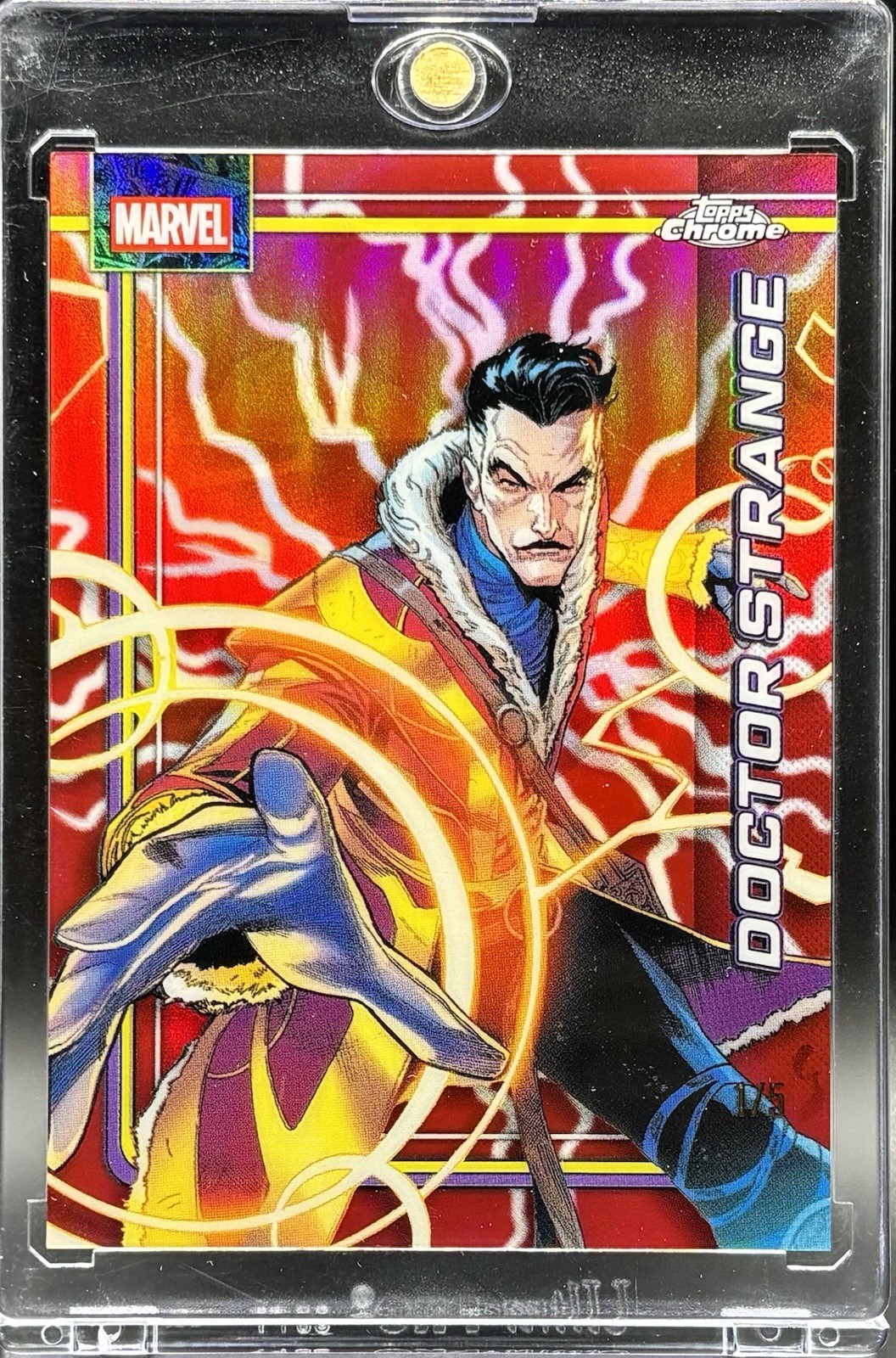 2026 Topps Chrome Marvel Dr Strange Red /5 Refractor 2026 Topps Chrome Marvel Dr Strange Red /5 Refractor