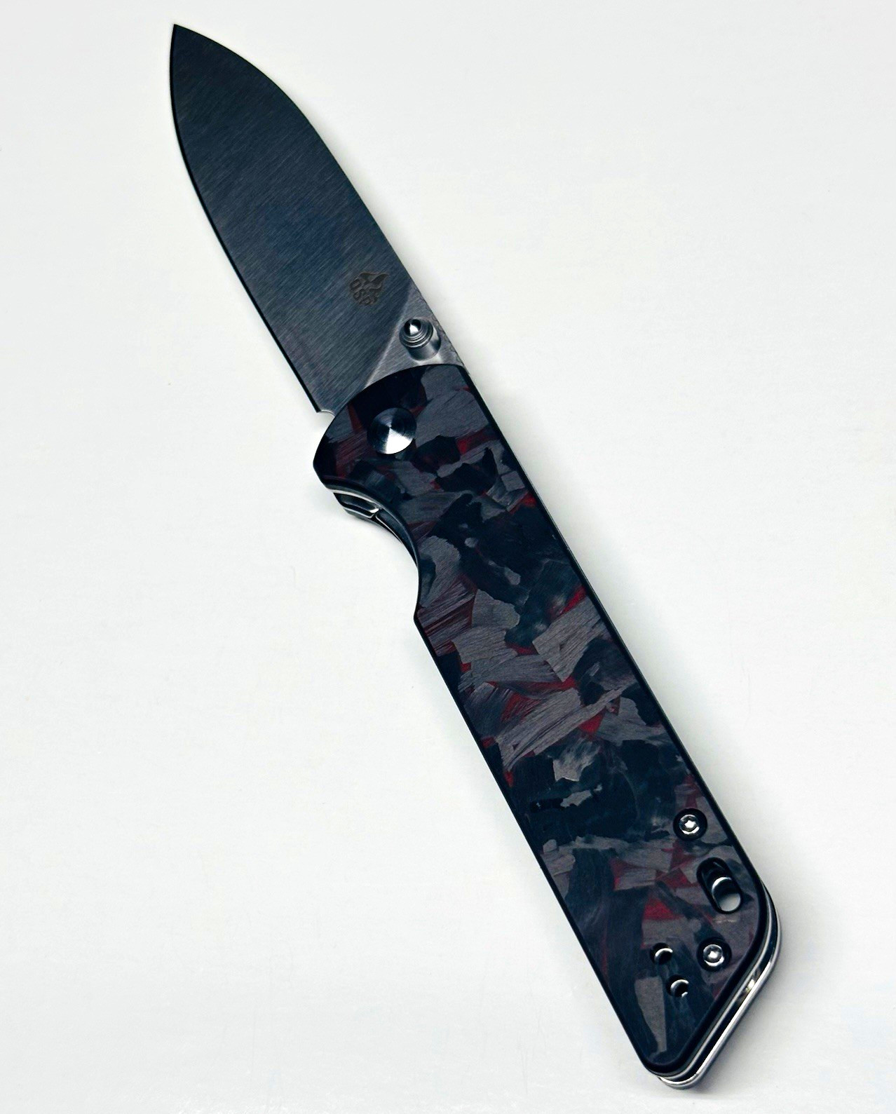 QSP Parrot V2 Folding Knife 3.25” D2 Spear Point Blade Red G10 EDC NEW