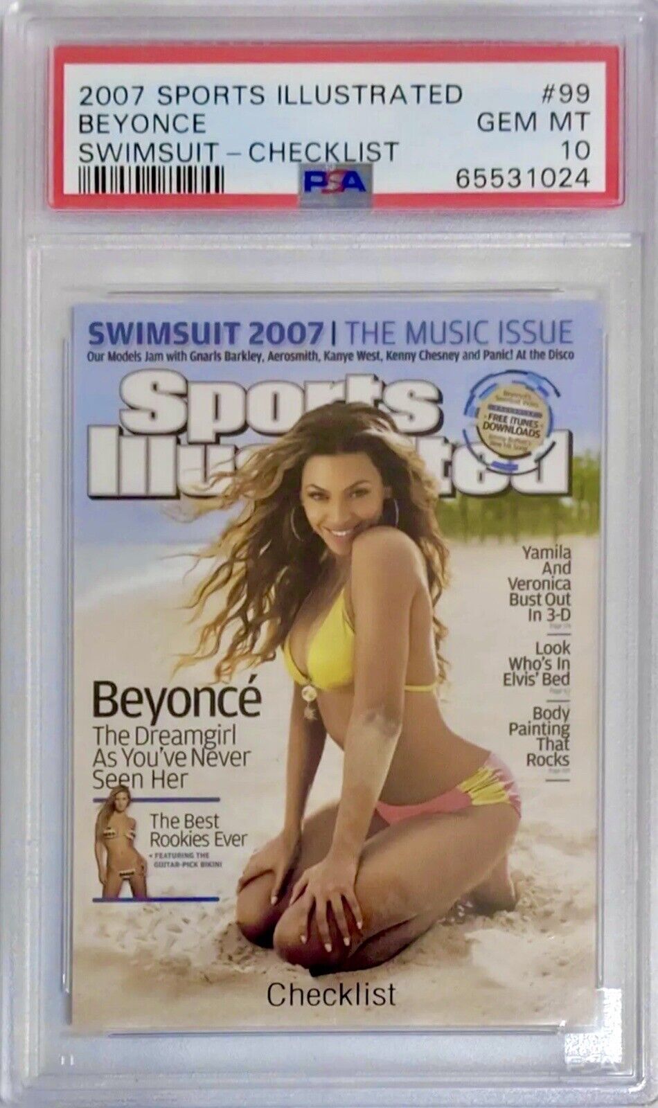 POP 26 PSA 10 RC Beyonce 2007 S.I. The Music Issue Limited Edition Bikini Rookie
