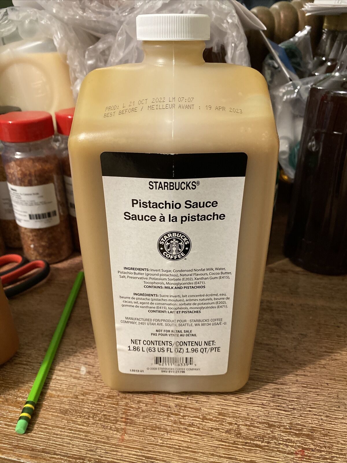 Starbucks Pistachio Sauce (Syrup) New & Sealed Exp 04/24 63oz