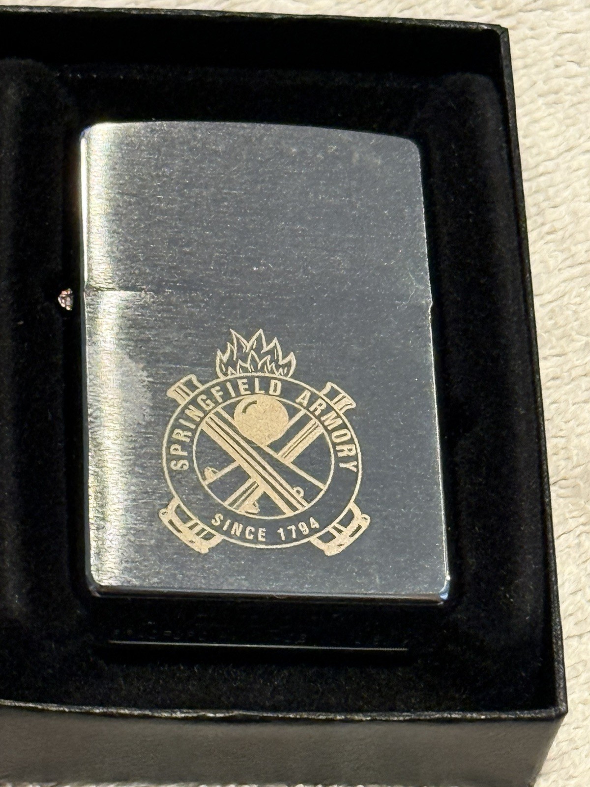 Vintage Brand New Springfield Armory Zippo Lighter In Original Packaging - 2011 Vintage Brand New Springfield Armory Zippo Lighter In Original Packaging - 2011