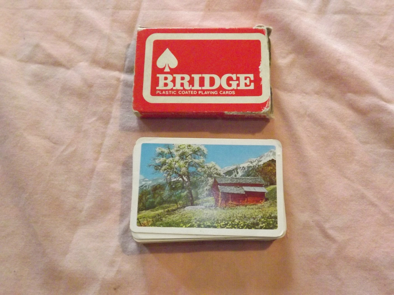 VINTAGE WOOLWORTH WOOLCO PLASTIC COATED BRIDGE PLAYING CARDS VINTAGE WOOLWORTH WOOLCO PLASTIC COATED BRIDGE PLAYING CARDS