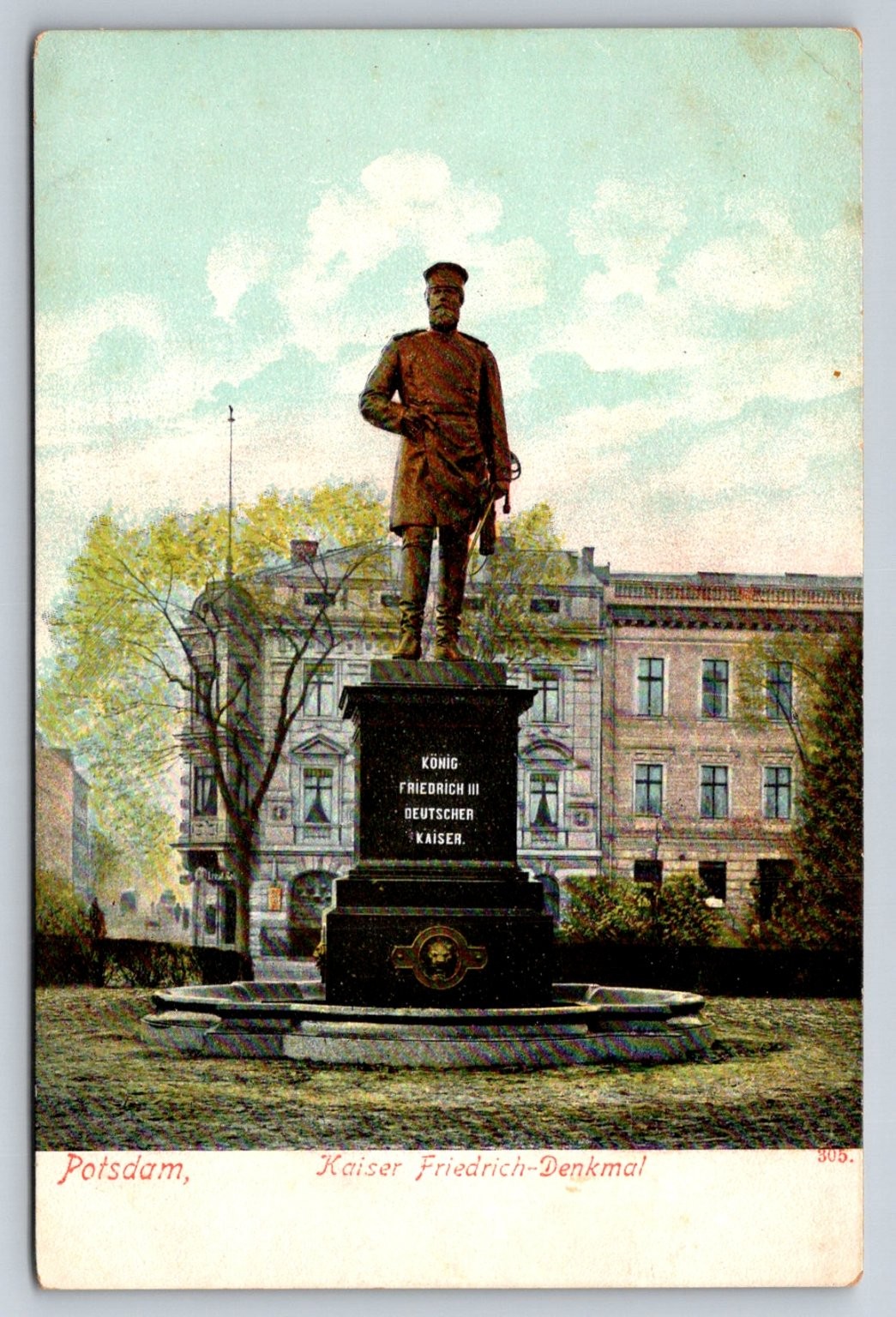Potsdam Germany Kaiser Friedrich III Monument Postcard c.1900s Potsdam Germany Kaiser Friedrich III Monument Postcard c.1900s