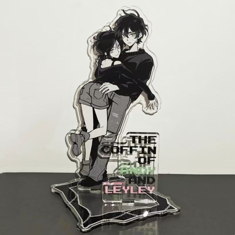 2 Pcs‌ The Coffin of Andy and Leyley‌ Acrylic Standee Model Desk Decor Set