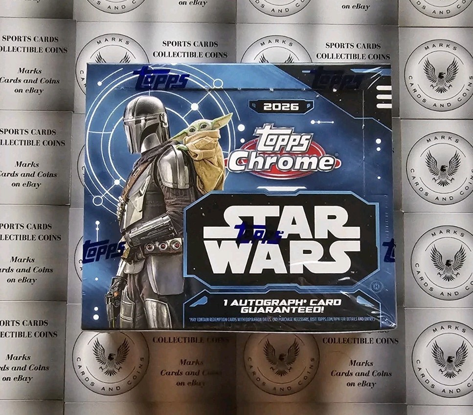 2026 Topps Chrome Star Wars Hobby Box - 1 Auto per Box 