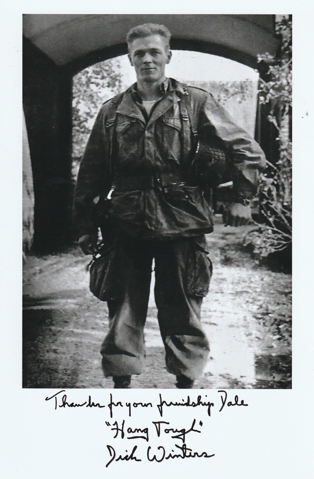 Postwar signed photo of Major Richard \ Postwar signed photo of Major Richard \