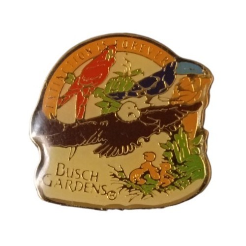 Busch Gardens Extinction Is Forever Birds Travel Souvenir Pin Busch Gardens Extinction Is Forever Birds Travel Souvenir Pin