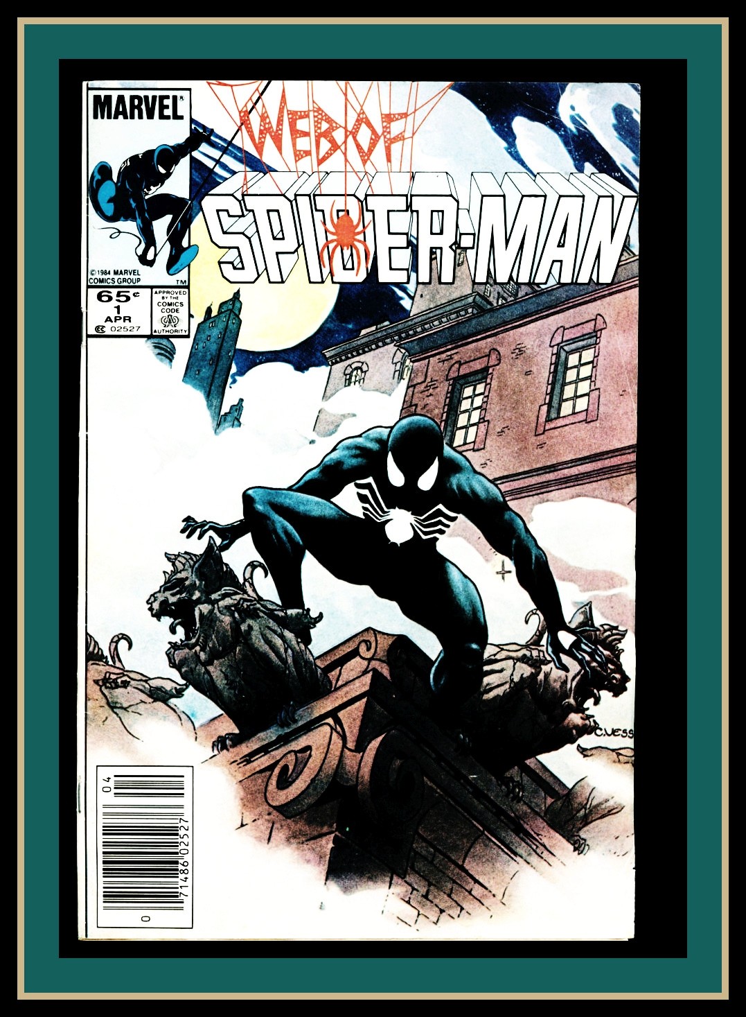 Web Of Spider-Man #1-1985 vg 4.0 5th Black Costume Vess Newsstand Variant Web Of Spider-Man #1-1985 vg 4.0 5th Black Costume Vess Newsstand Variant