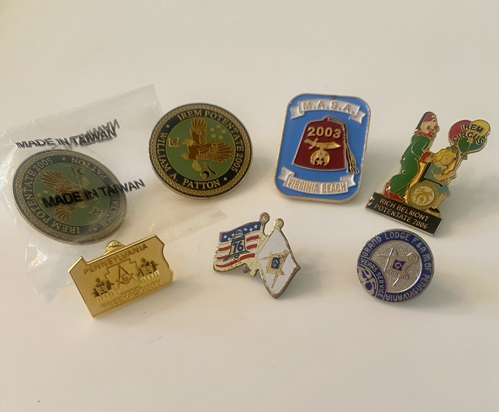 Vintage Estate Lot Masonic Masons Pins Pennsylvania Patton M.A.S.A. Rich Belmont Vintage Estate Lot Masonic Masons Pins Pennsylvania Patton M.A.S.A. Rich Belmont