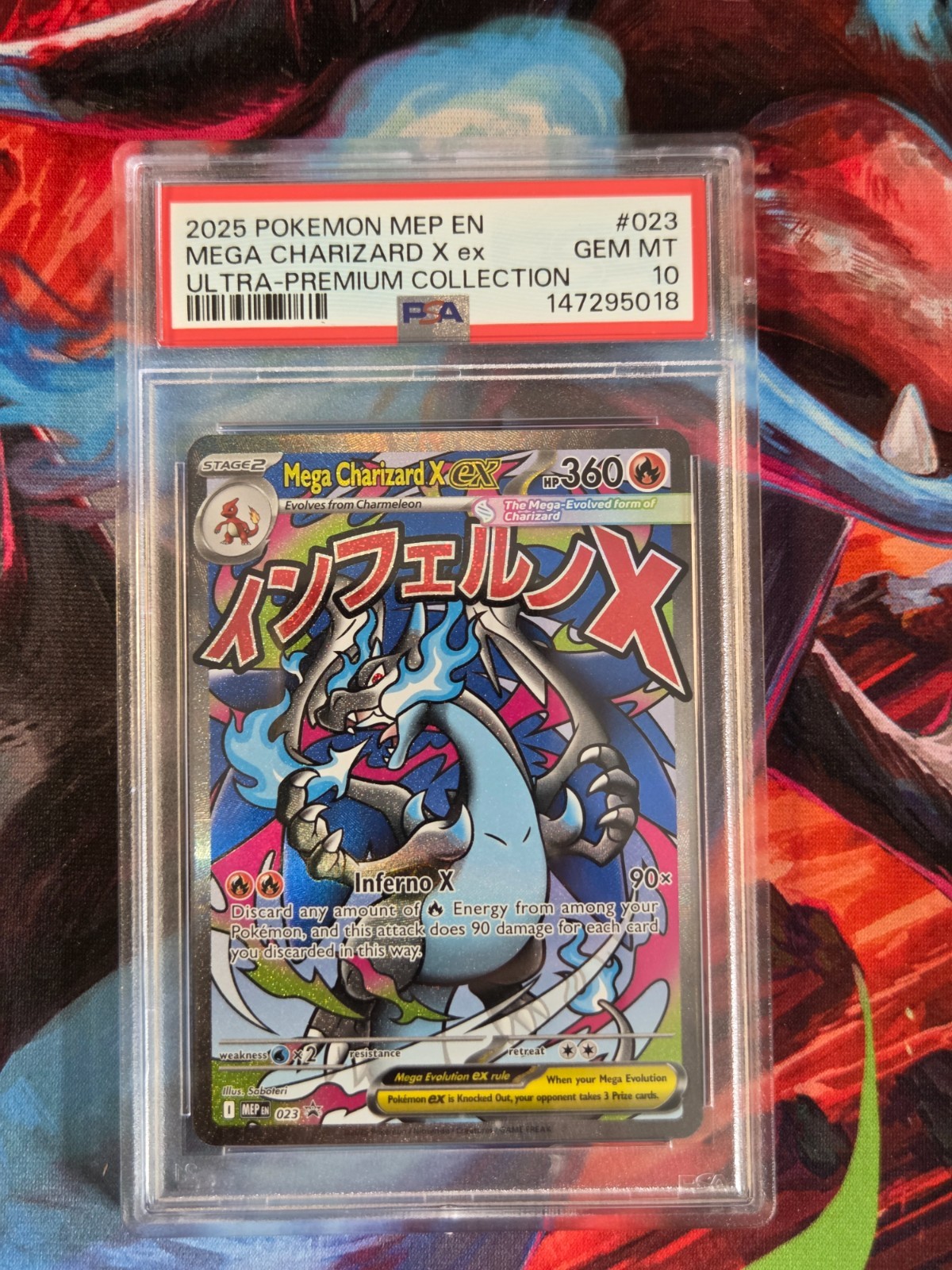 Pokémon TCG Mega Charizard X Ex MEP023 Black Star Promo Holo PSA 10 Pokémon TCG Mega Charizard X Ex MEP023 Black Star Promo Holo PSA 10