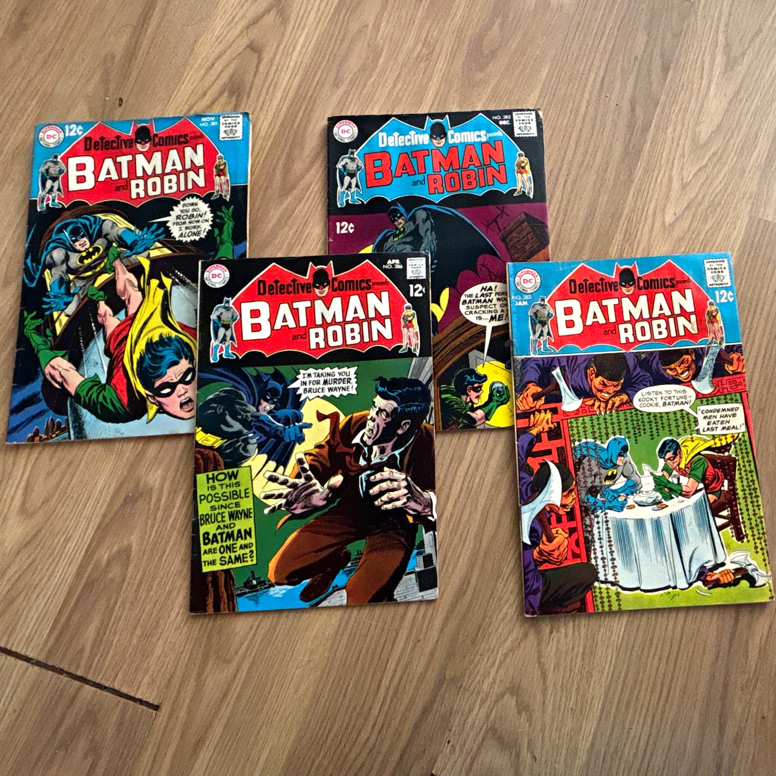 DC Comics Batman & Robin Detective Comics Lot of 4 Bronze Age Boarded Issues DC Comics Batman & Robin Detective Comics Lot of 4 Bronze Age Boarded Issues