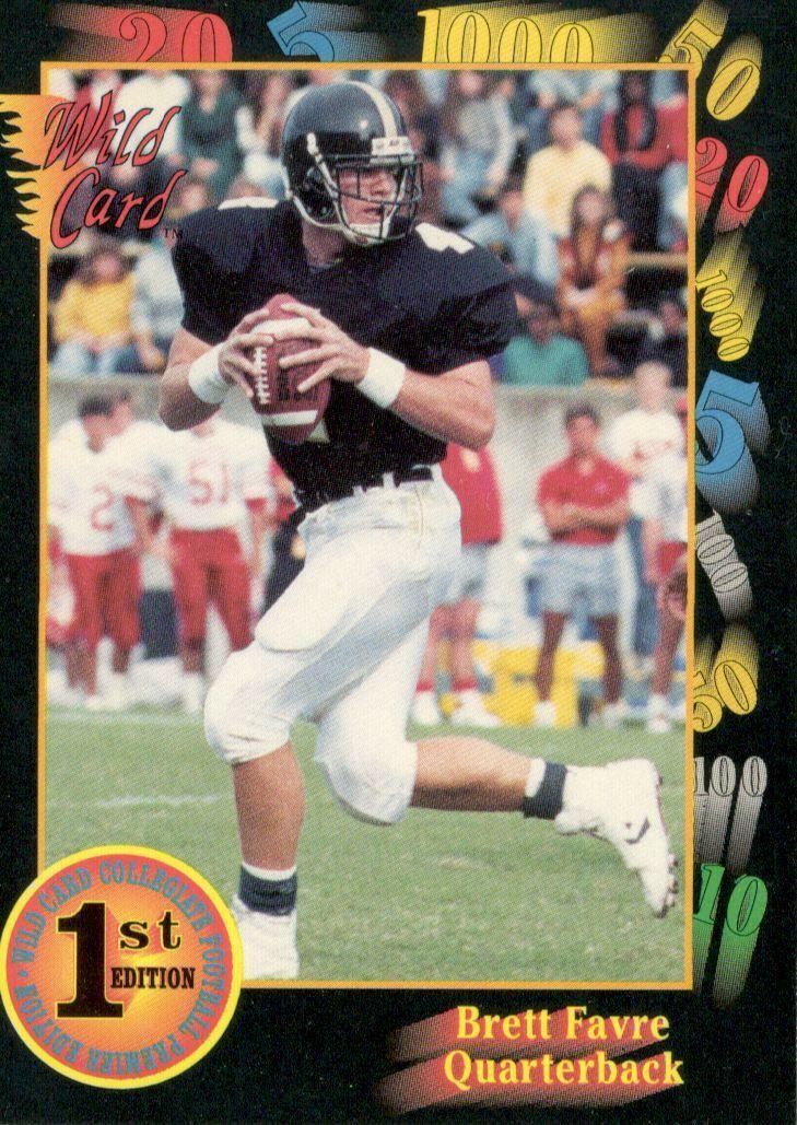 Brett Favre Rookie Card 1991 Wild Card #119 Green Bay Packers