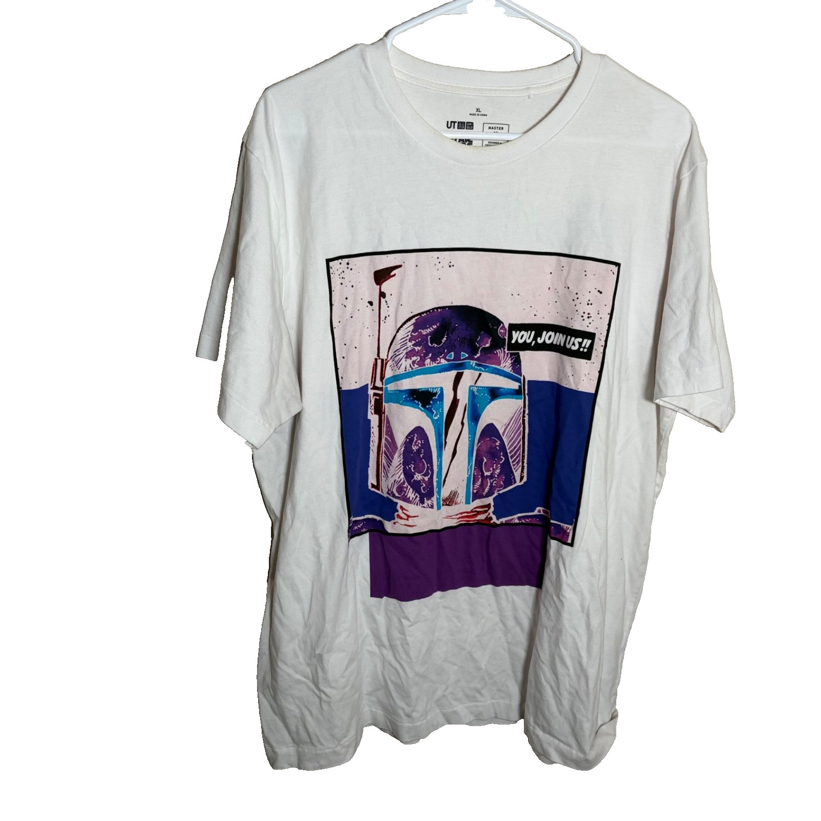 Uniqlo Star Wars T-Shirt Adult XL Short Sleeve Crew Neck Boba Fett Tee Uniqlo Star Wars T-Shirt Adult XL Short Sleeve Crew Neck Boba Fett Tee