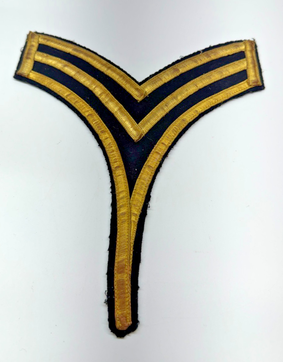 USMC West Point Cadet Chevron - WWII era Lieutenant, Gold Braid 7.5\ USMC West Point Cadet Chevron - WWII era Lieutenant, Gold Braid 7.5\