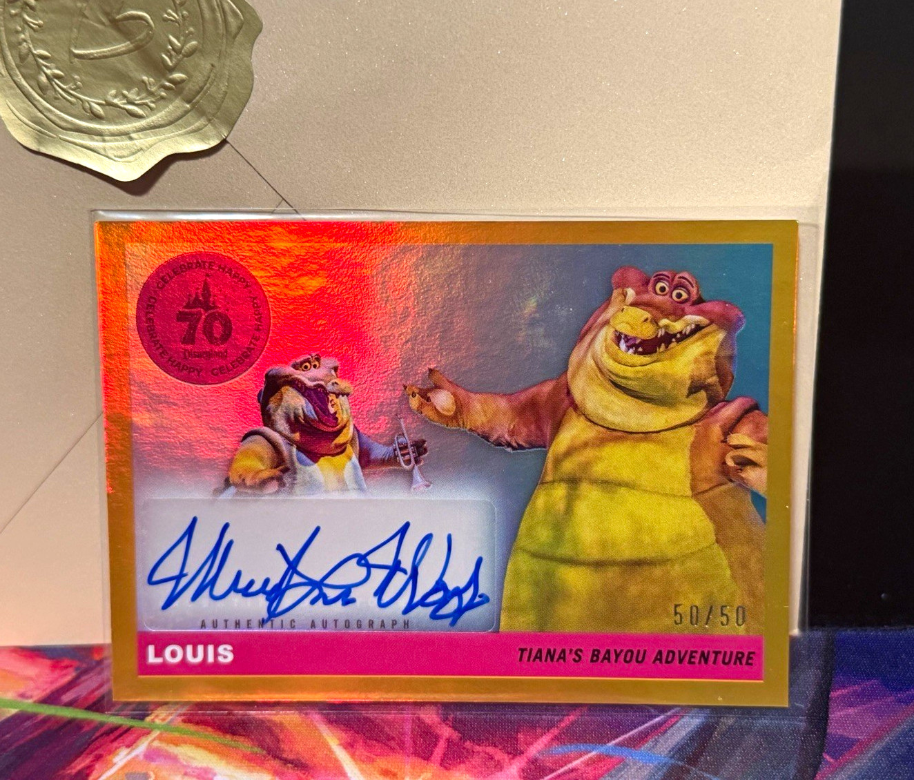 Topps 2025 Disneyland 70th Louis Michael-Leon Wooley Auto /50 T55A-MLW