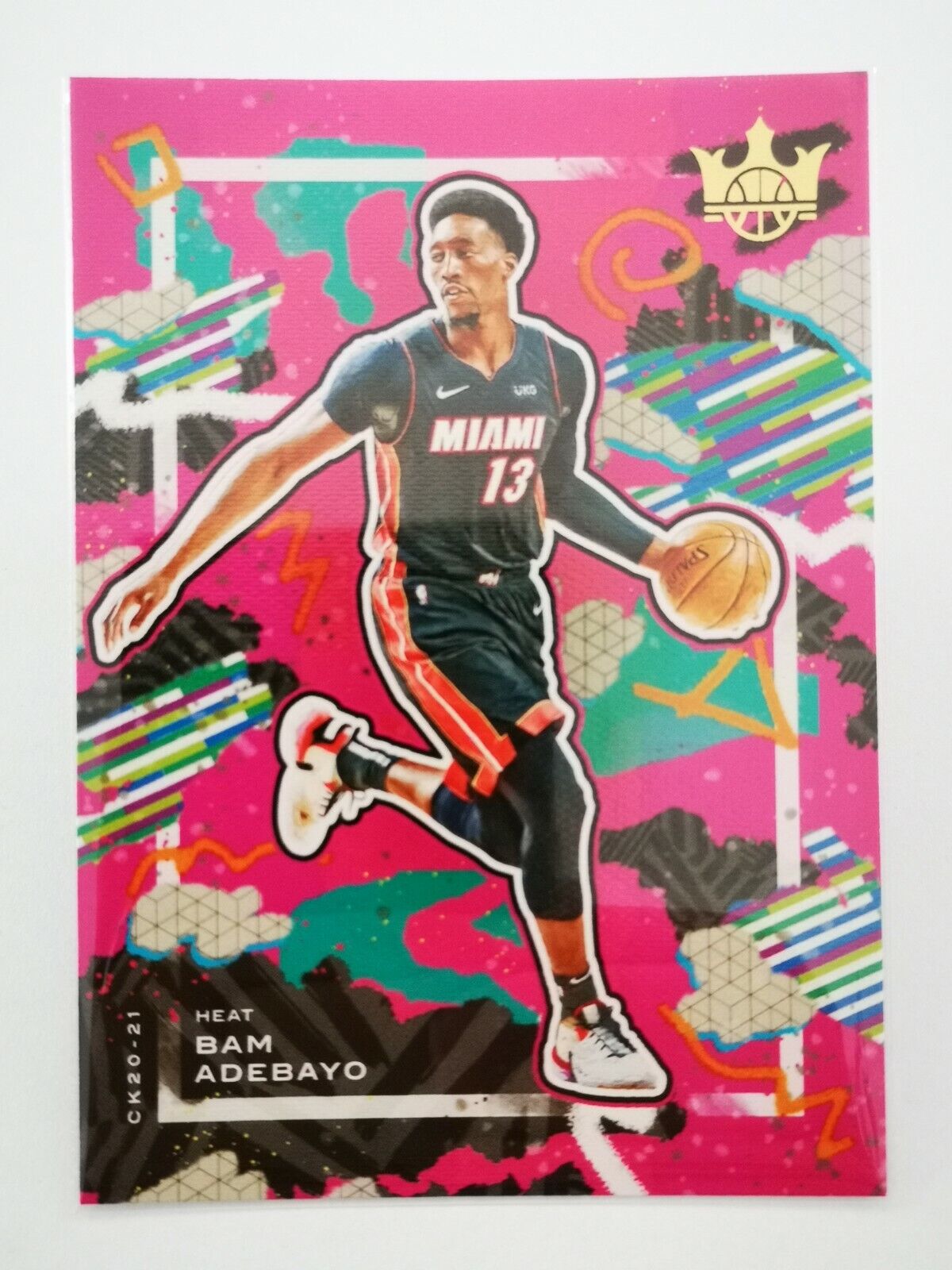 2020-21 Panini Court Kings N31 NBA Cards Card #20 Bam Adebayo - Miami Heat