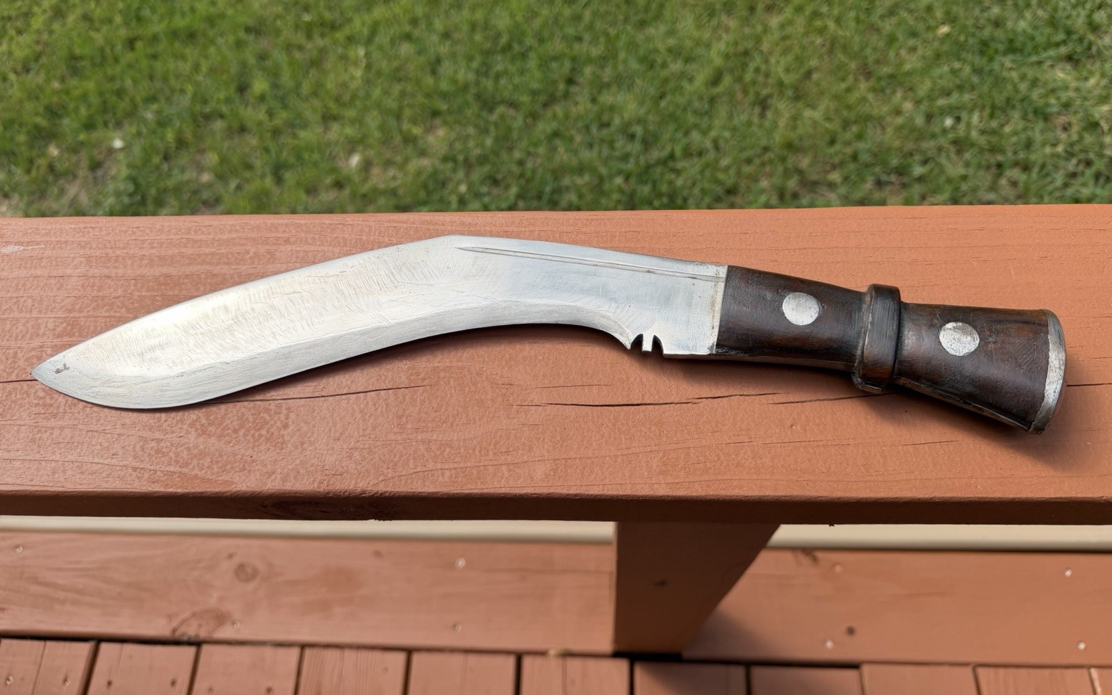 ANTIQUE 19th CENTURY BRITISH INDIA KUKRI GURKHA FIGHTING KNIFE SWORD W/ SHEATH