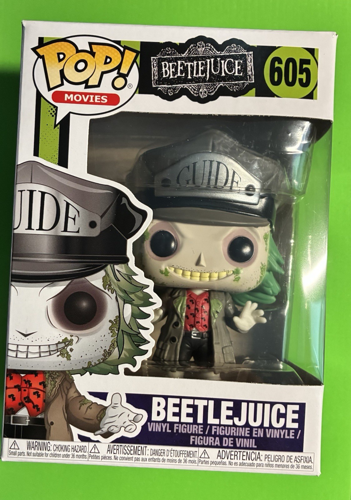 Funko Pop Vinyl: Beetlejuice - Beetlejuice #605 /Pop Protector Funko Pop Vinyl: Beetlejuice - Beetlejuice #605 /Pop Protector