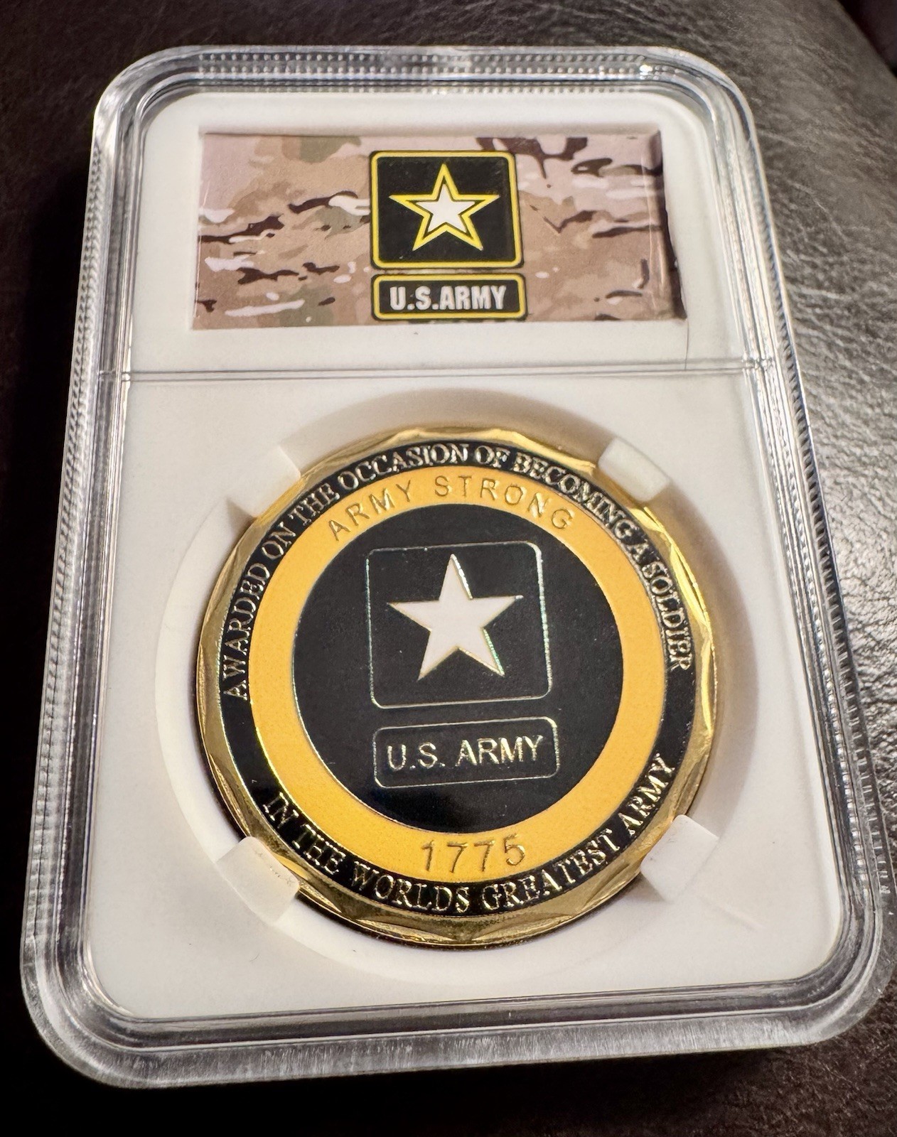 United States Army Strong On The Occasion Of Becoming A Soldier Challenge Coin United States Army Strong On The Occasion Of Becoming A Soldier Challenge Coin
