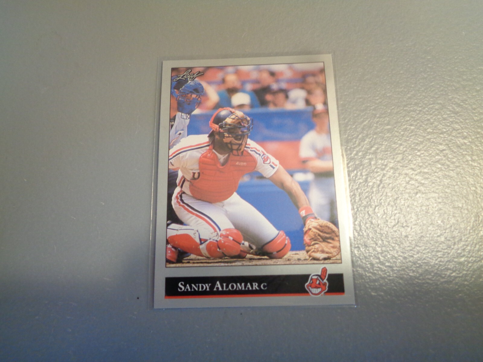 💎1992 Leaf Baseball #9 Sandy Alomar - Cleveland Indians💎